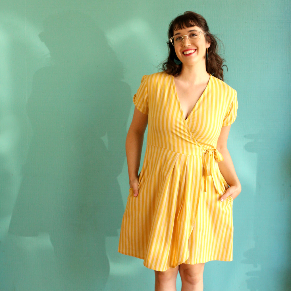 sunny girl wrap dress