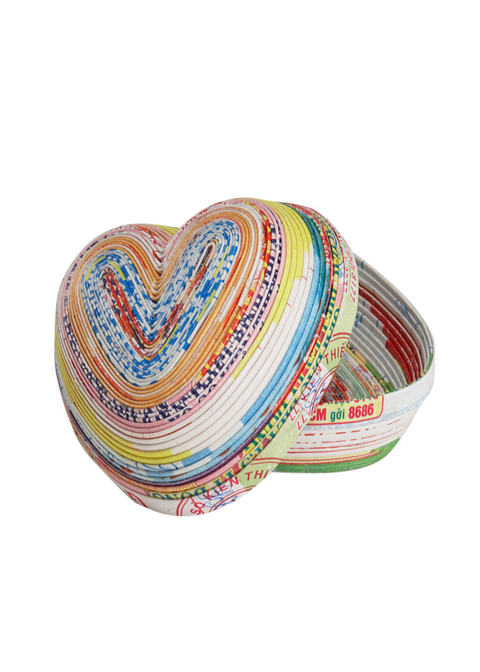 Ten Thousand Villages Paper Heart Box