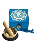 dZi Blue Throat Chakra Mini Meditation Bowl