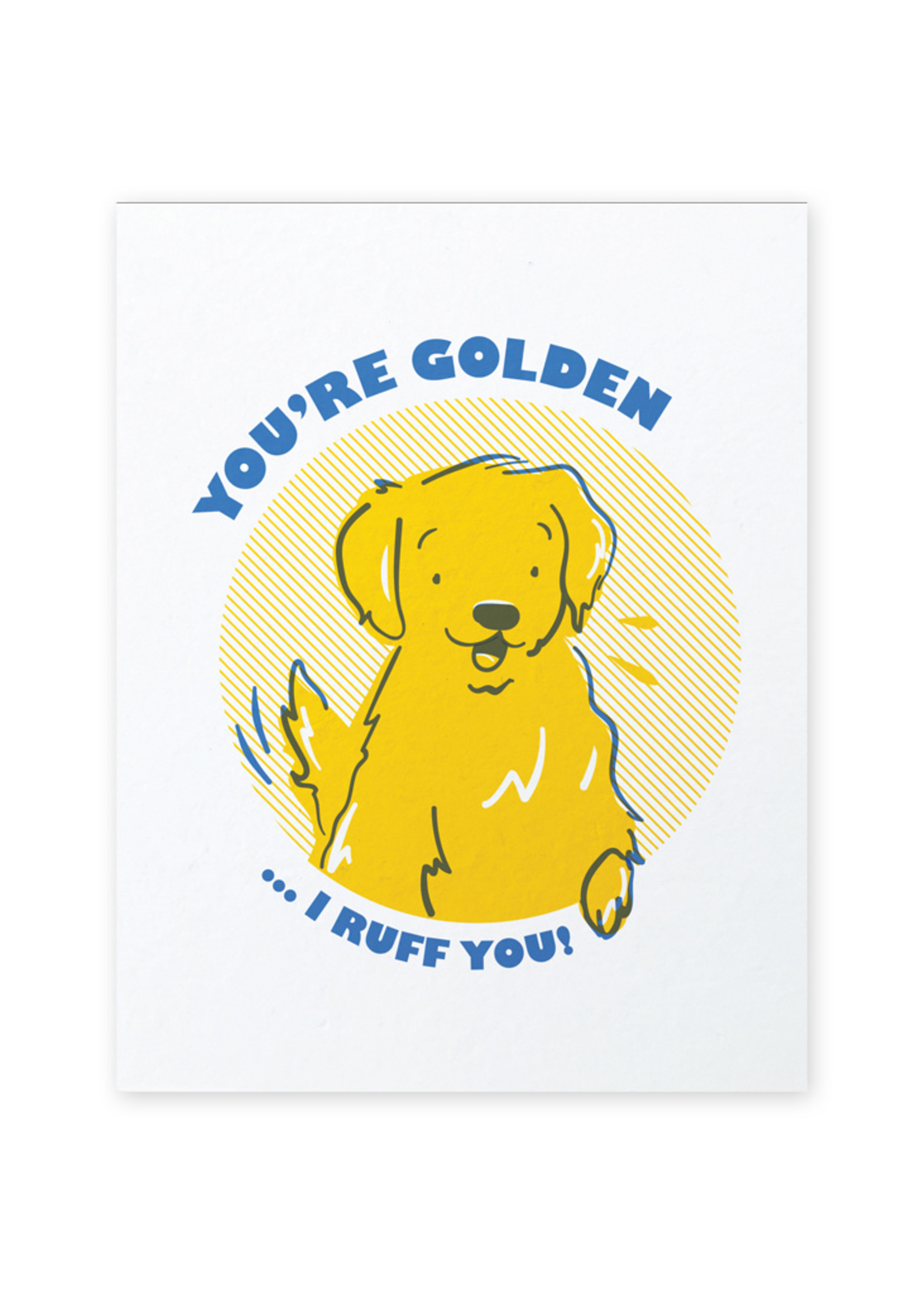 Good Paper Golden Retriever Love Card