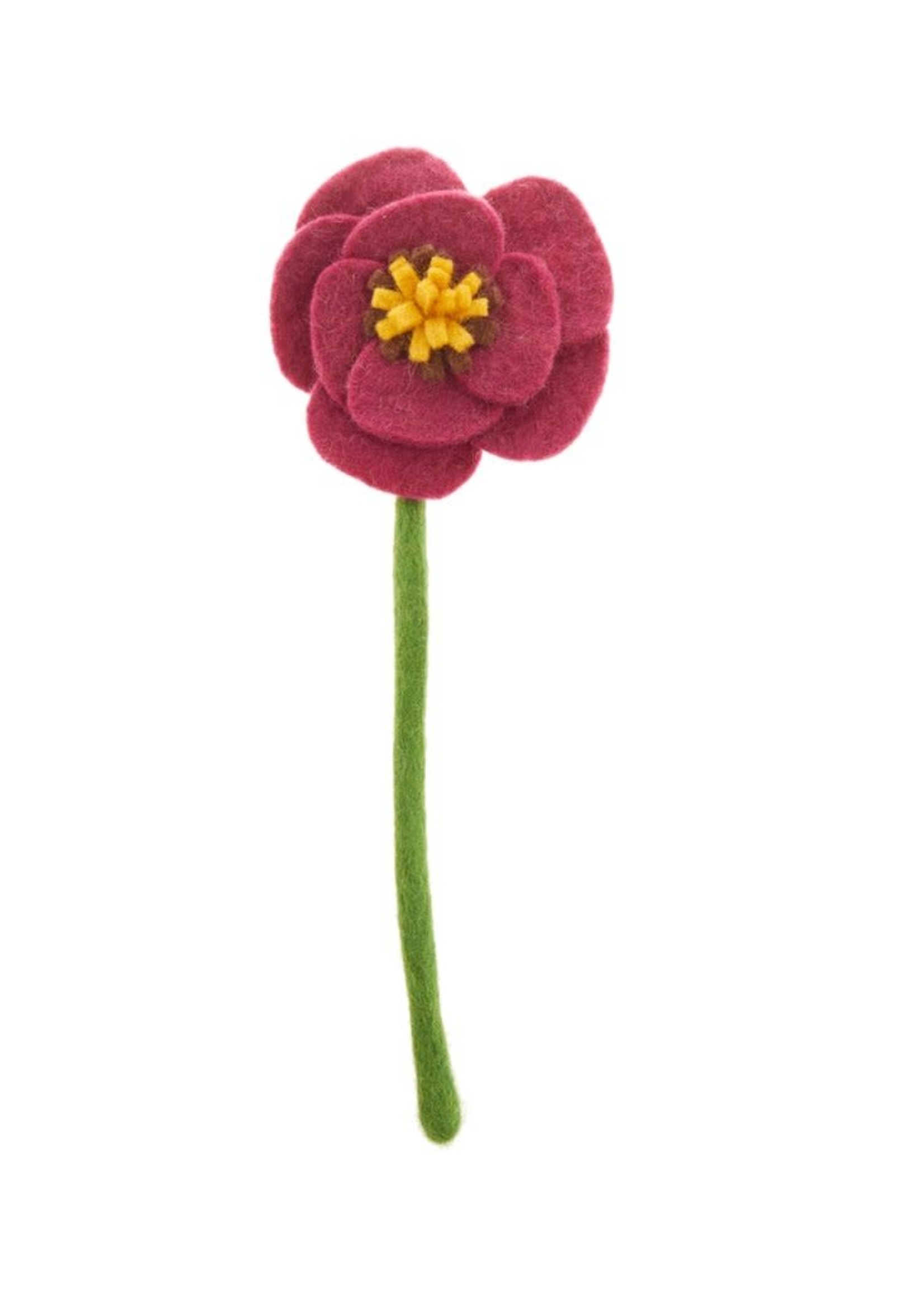 Global Goods Partners Felt Poppy Flower