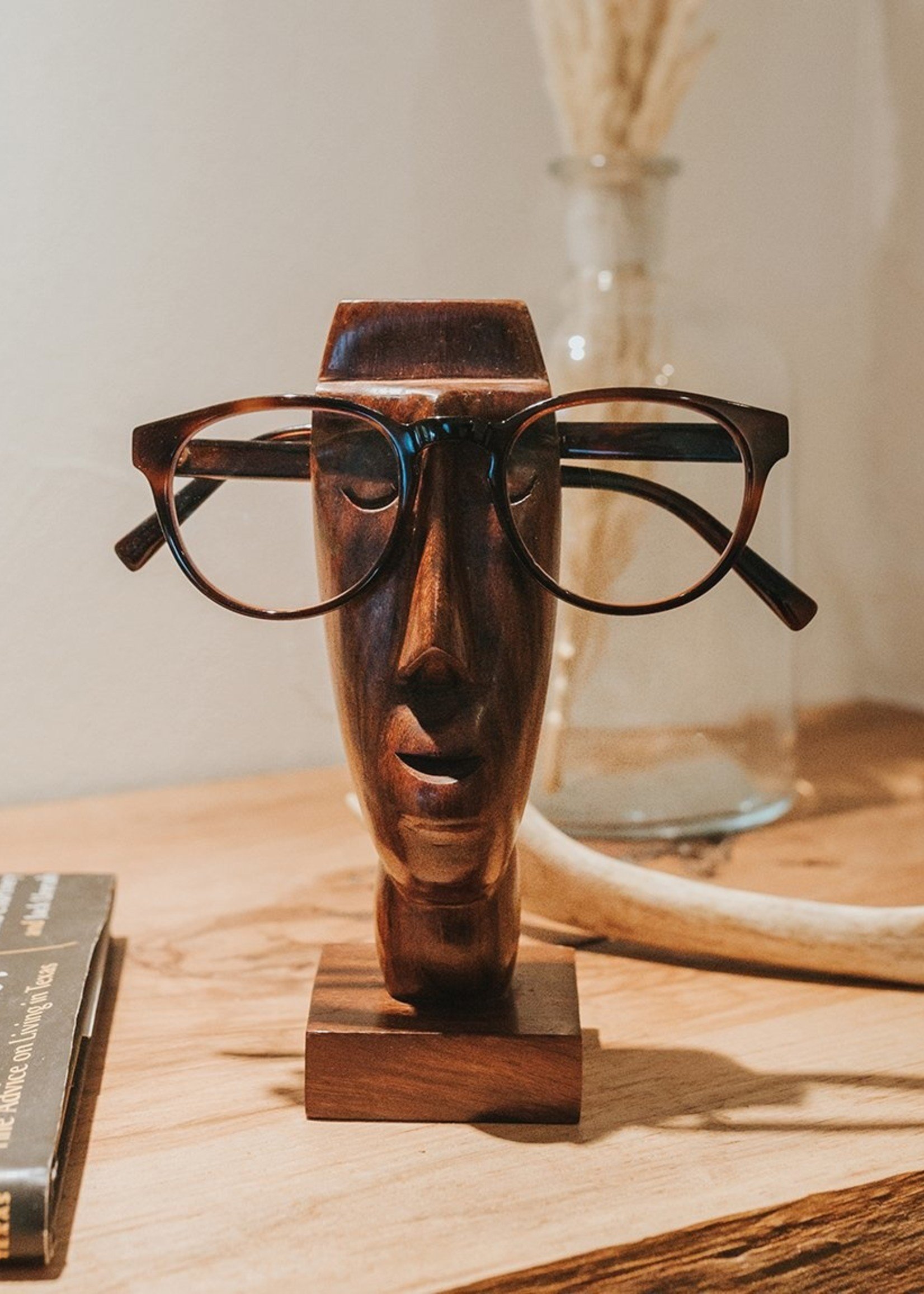 Matr Boomie Rosewood Turtle Eyeglasses Holder/Stand 