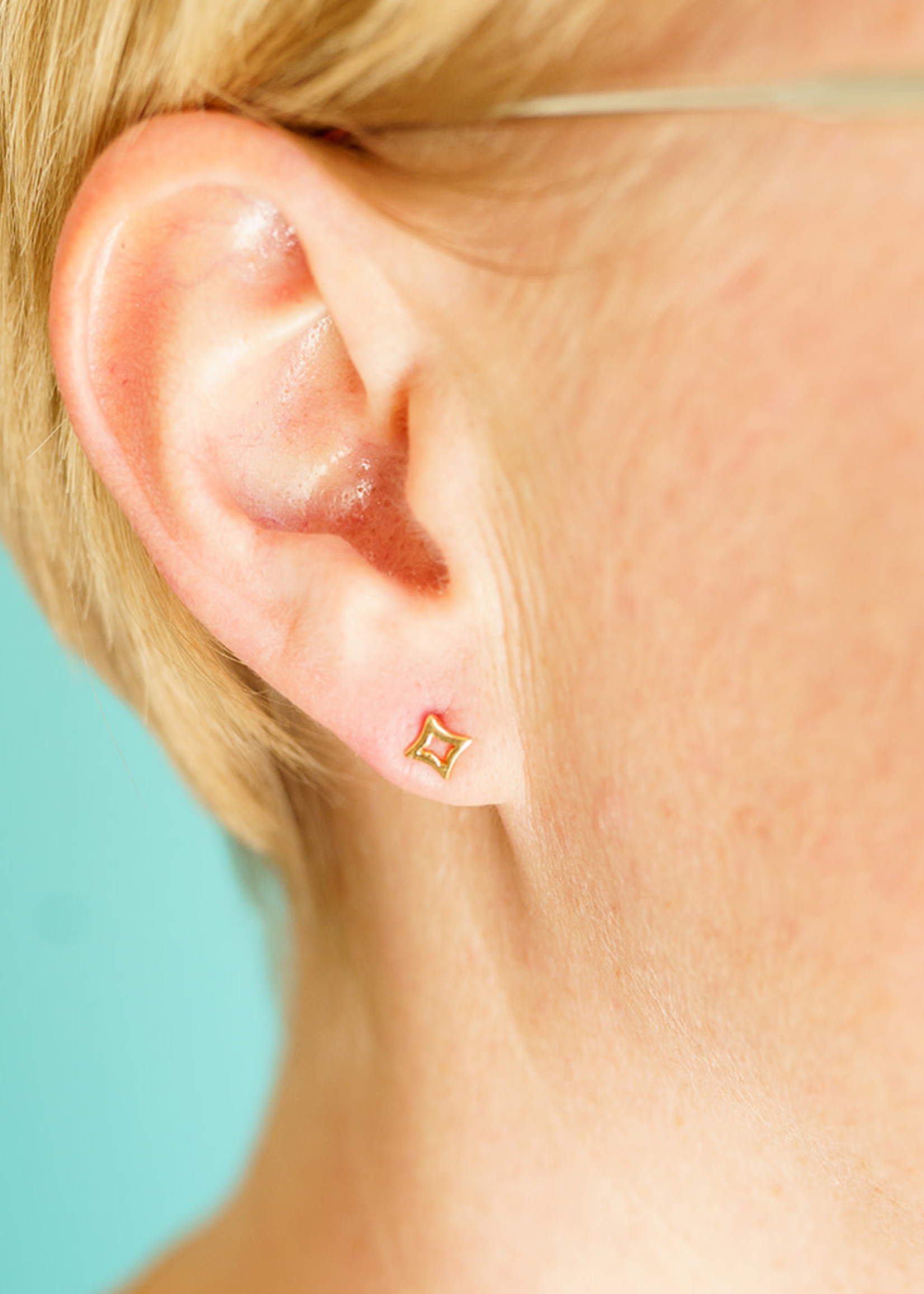 Sparkle Star Stud Earrings