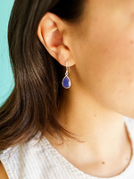 Fair Anita Raindrop Blue Chalcedony Earrings