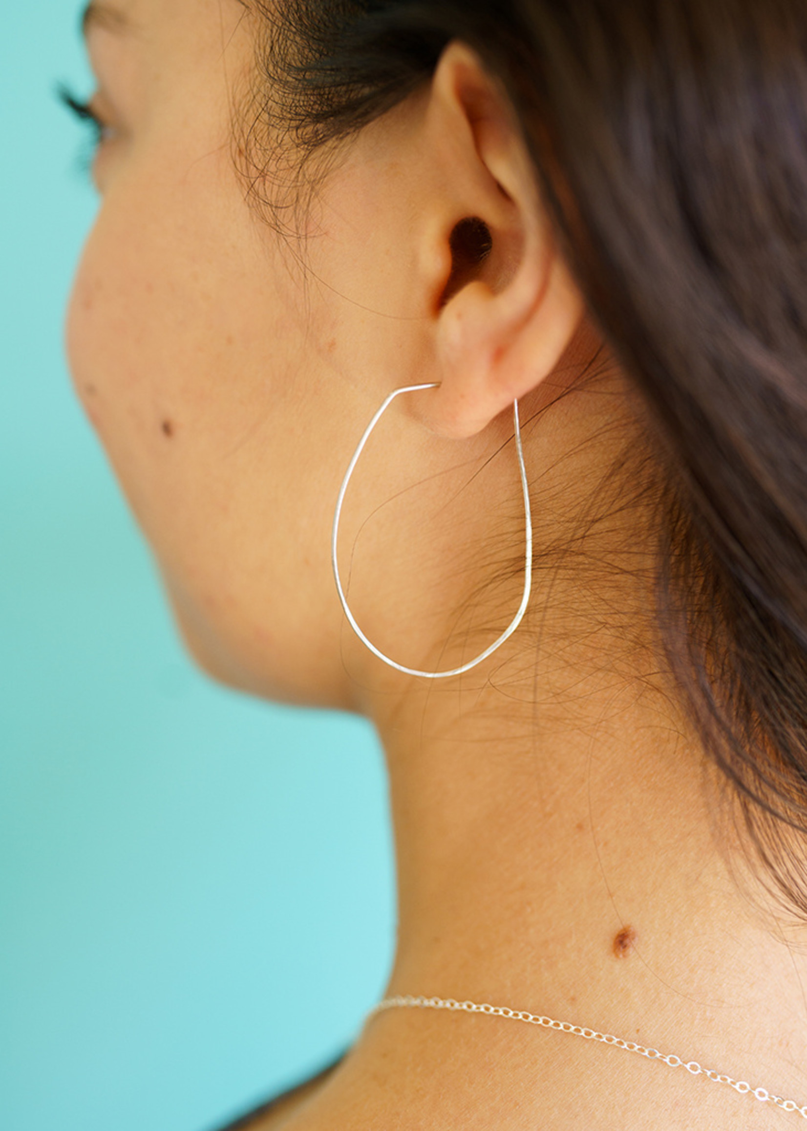 Forai Azmera Hammered Loop Earrings