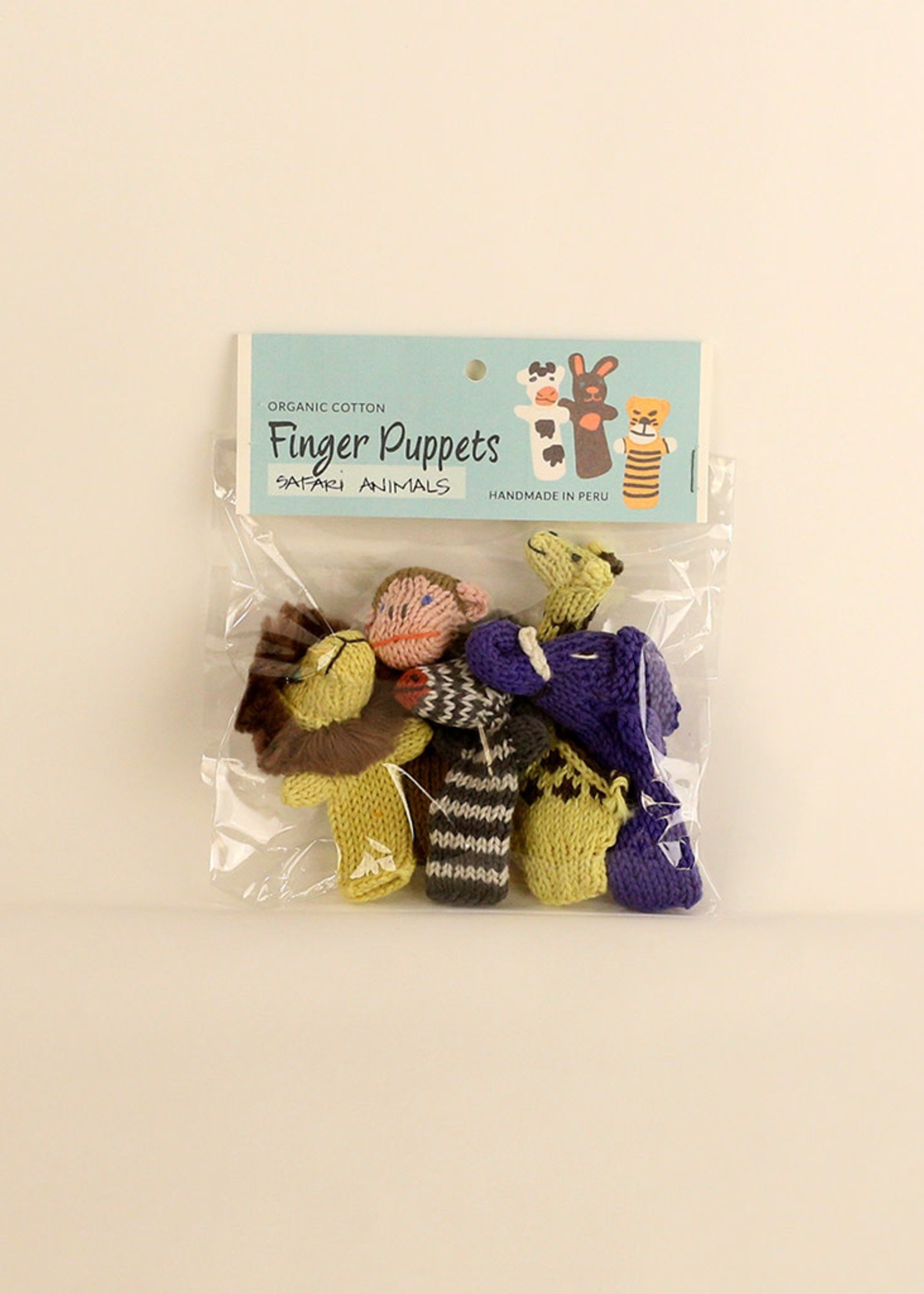 Lucuma Designs Safari Animals Finger Puppet Set