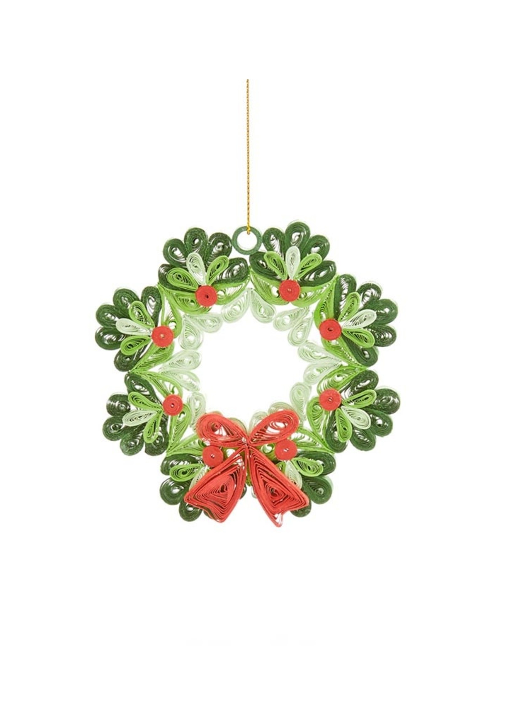 SERRV Quilled Wreath Ornament