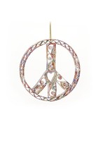 SERRV Quilled Peace Sign Ornament