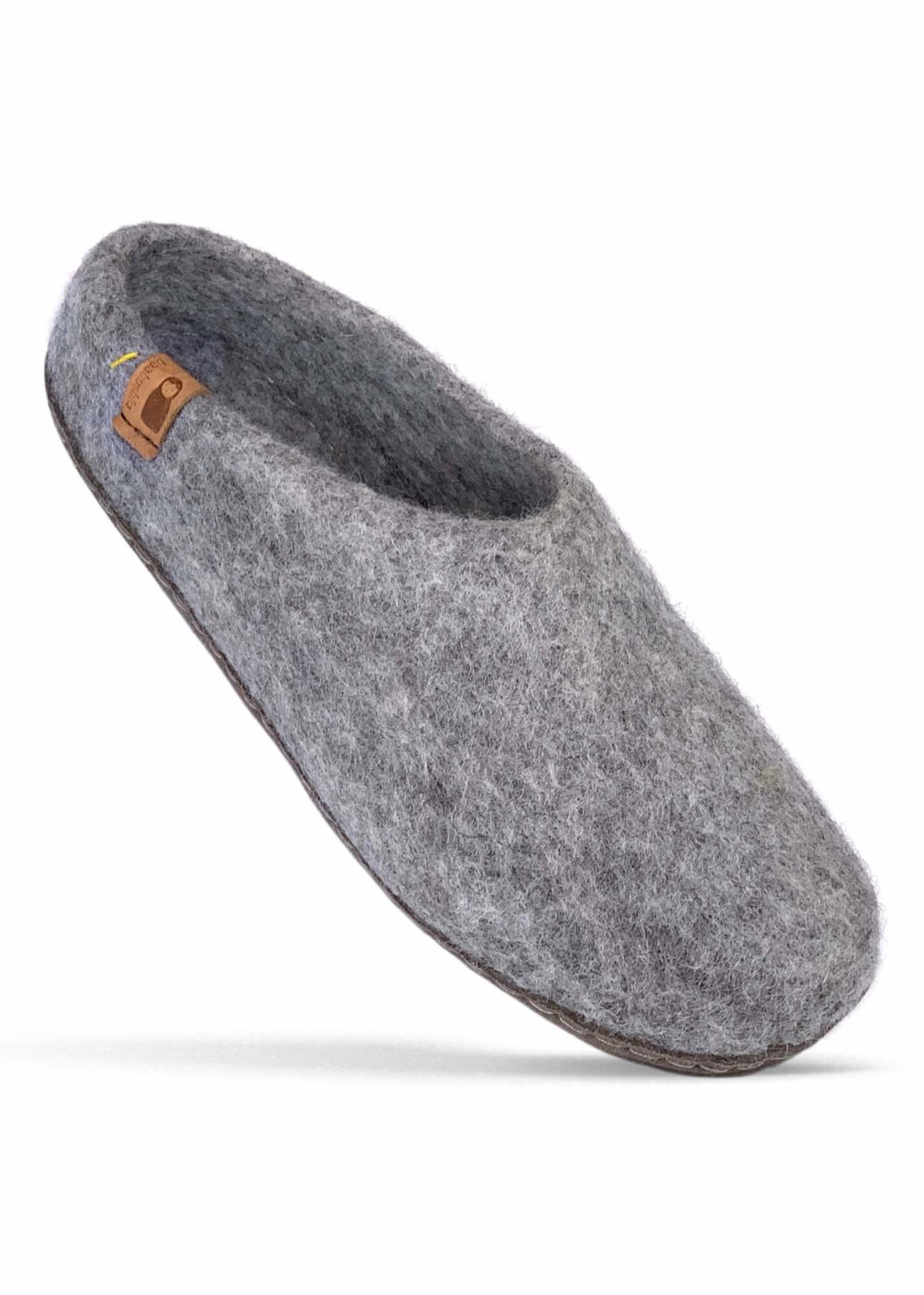 Light Grey Wool Slippers from HumanKind Trade Trade