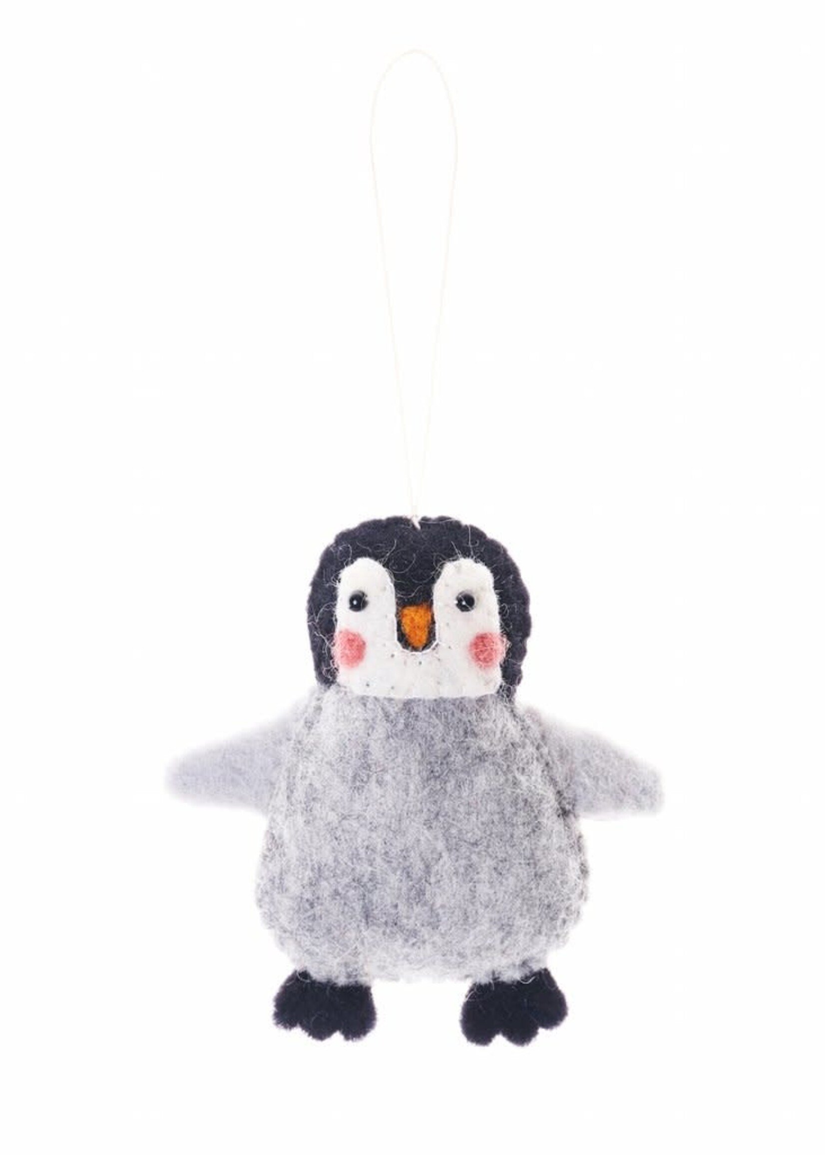 Global Goods Partners Felt Penguin Ornament