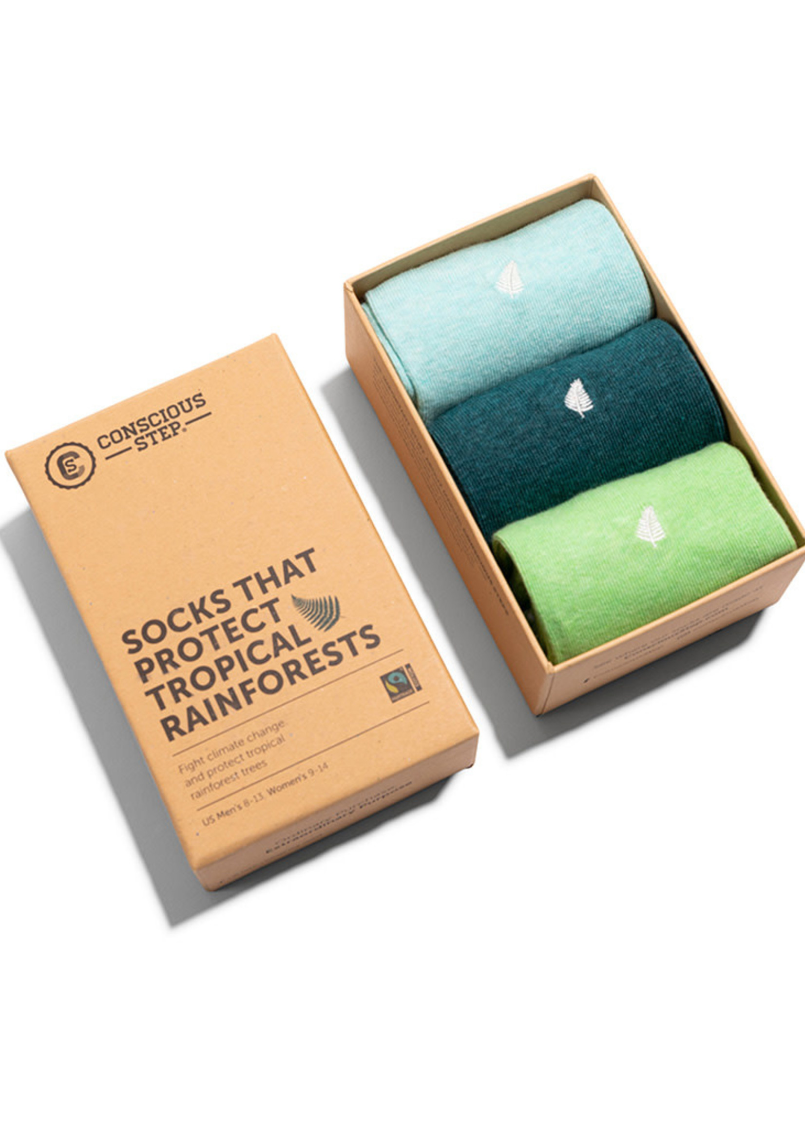Conscious Step Women's Box of Socks That Protect Rainforests