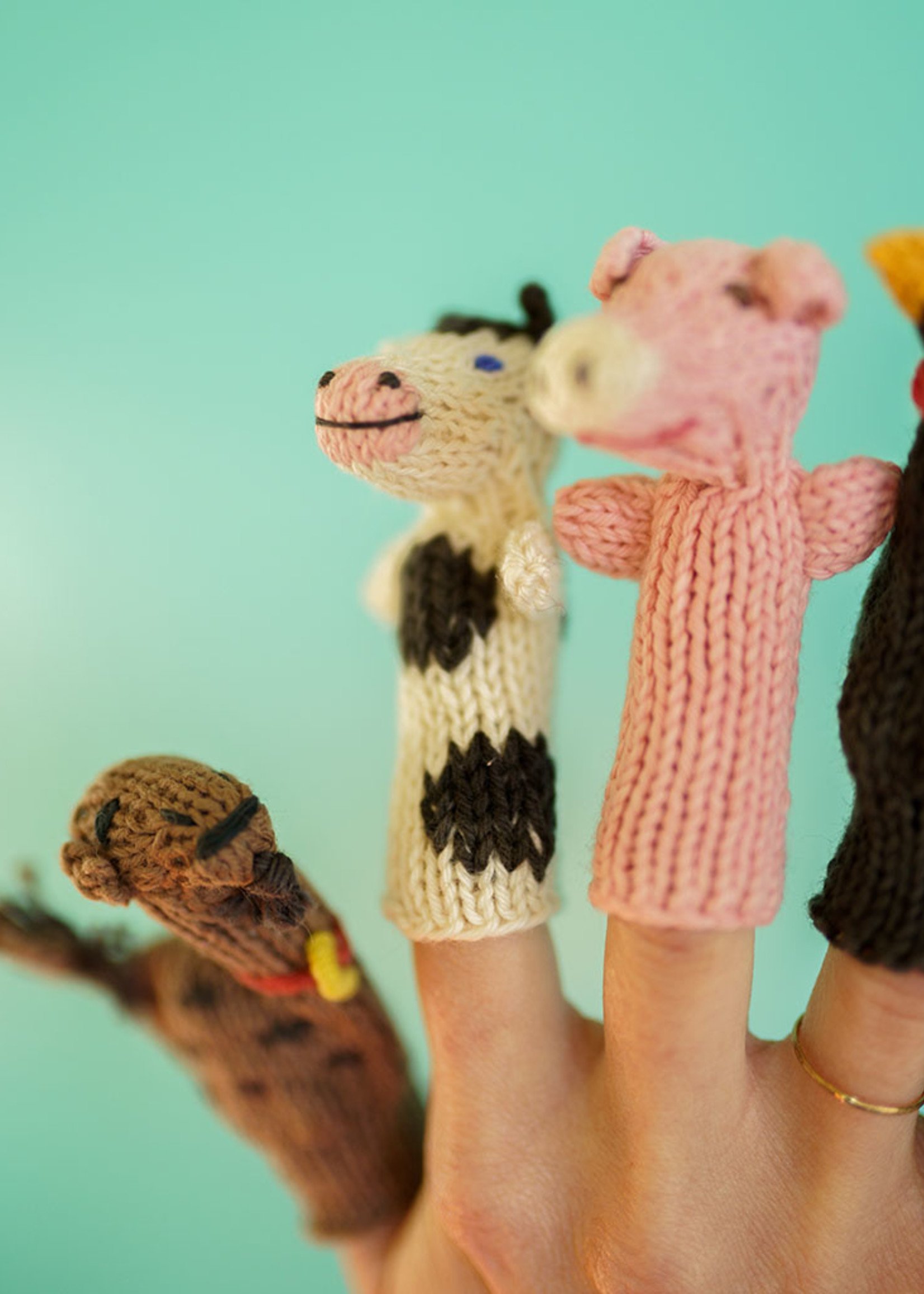 Lucuma Designs Farm Animals Finger Puppet Set