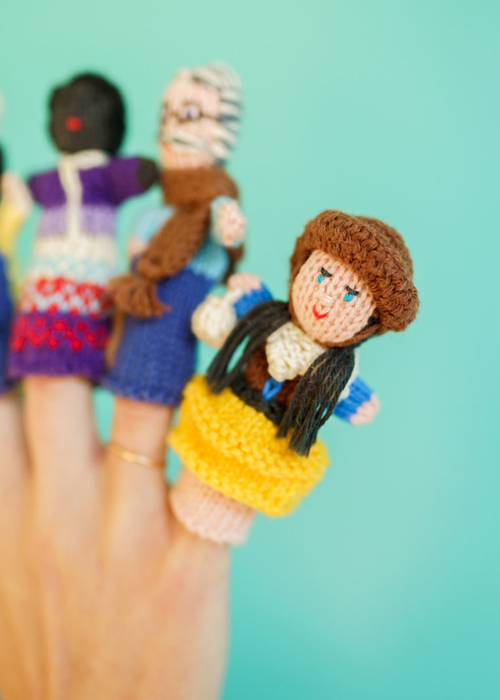 Lucuma Designs Assorted People Finger Puppet Set