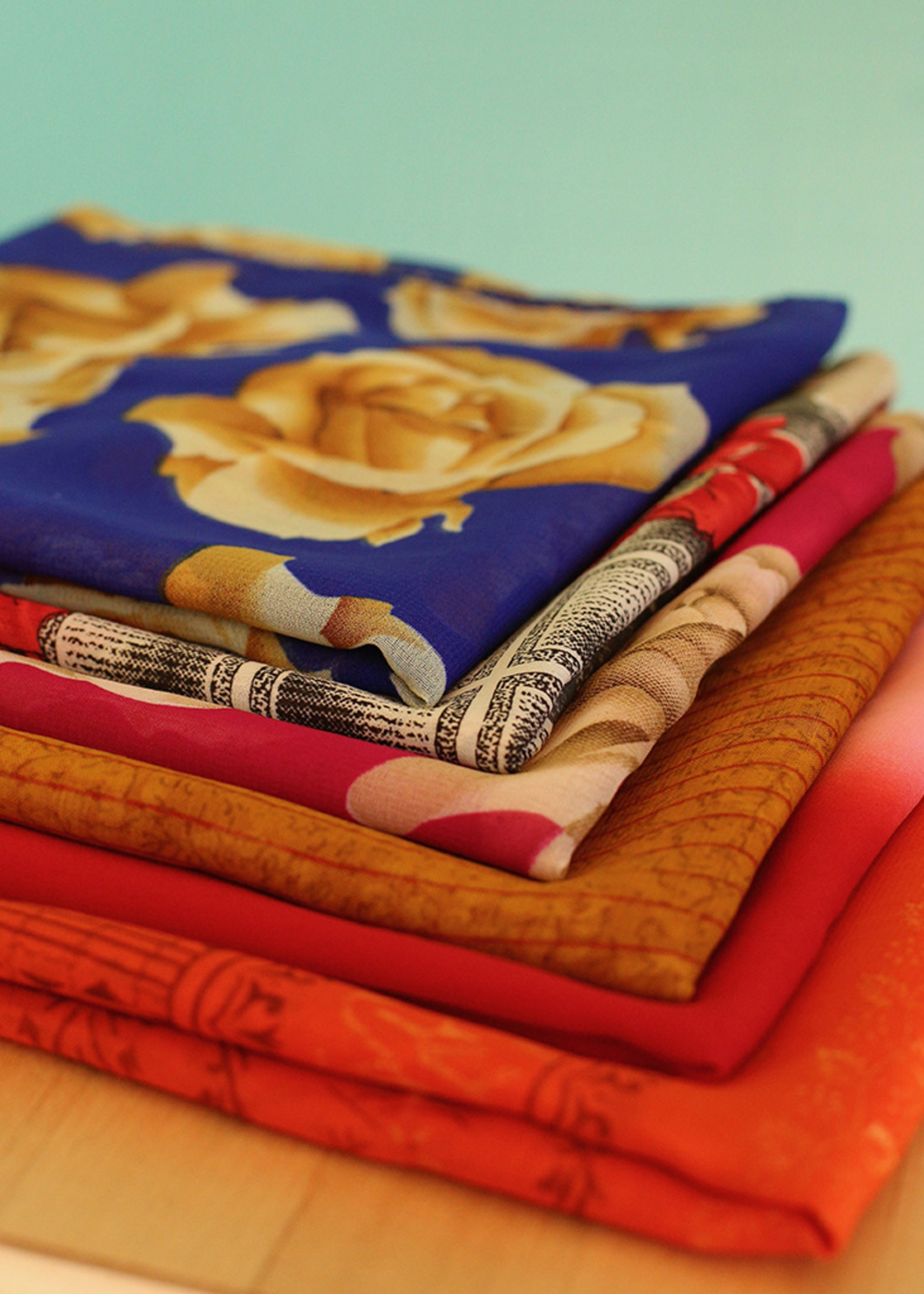Sari Fabric Furoshiki Gift Wraps - Set of 6 from HumanKind Fair