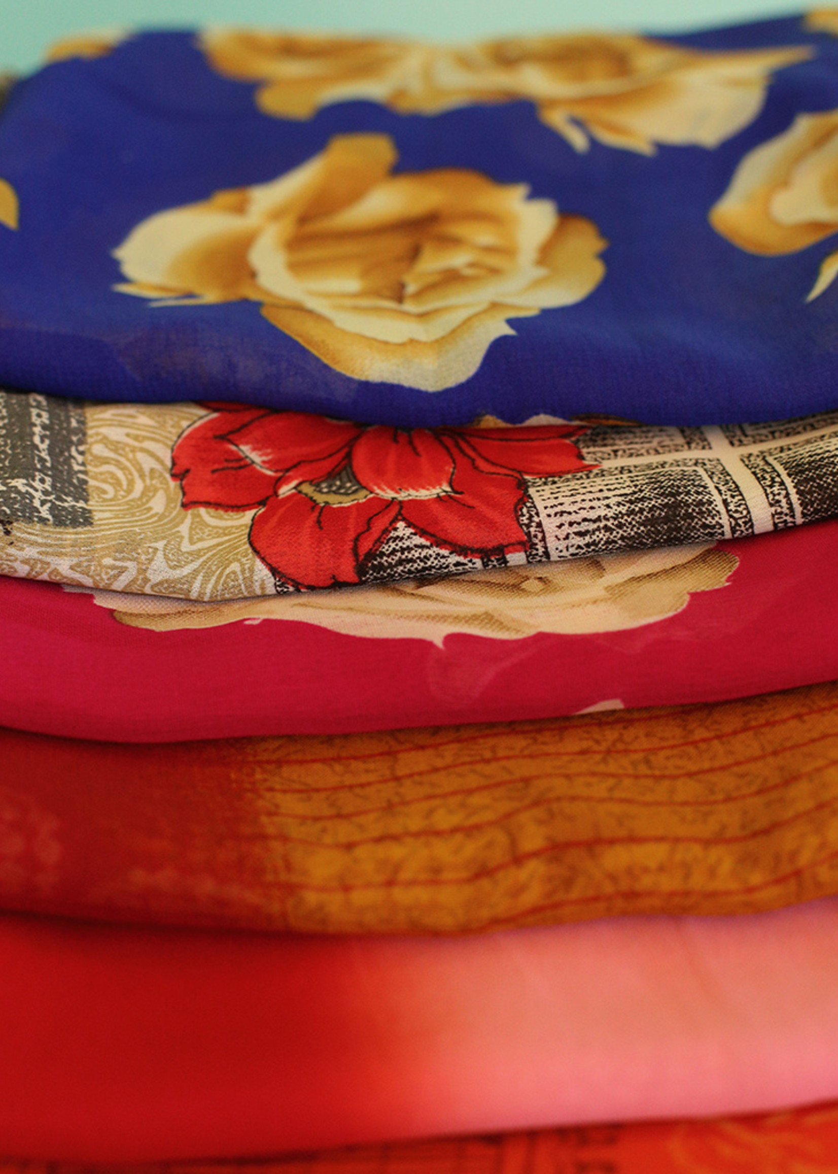 Matr Boomie Sari Fabric Wraps - Set of 6