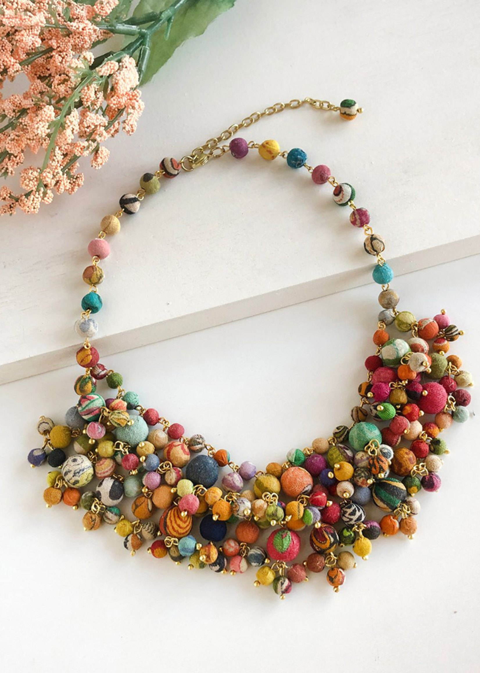 WorldFinds Kantha Khalani Necklace