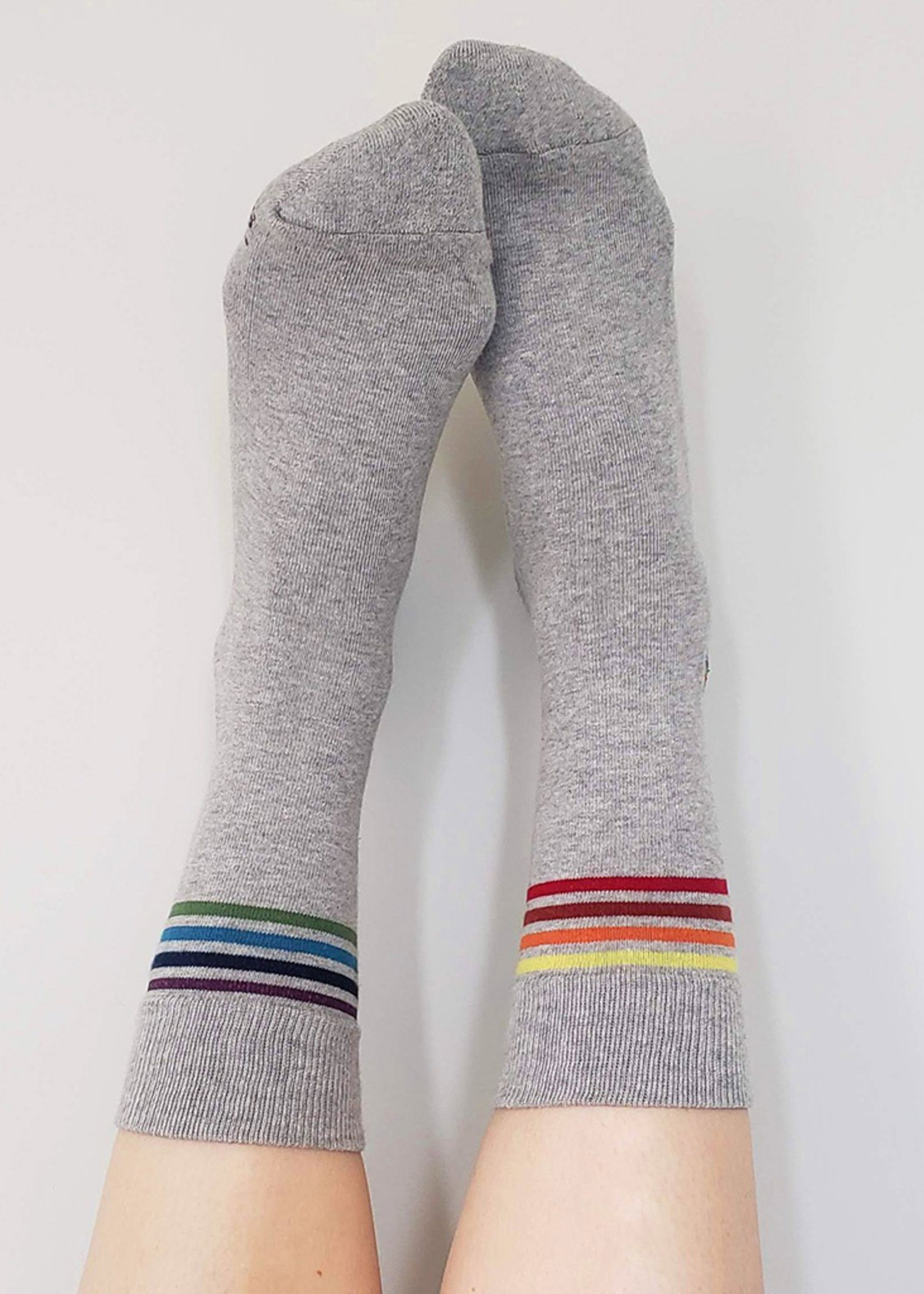 Conscious Step Women's Socks That Save LGBTQ Lives [Gray]