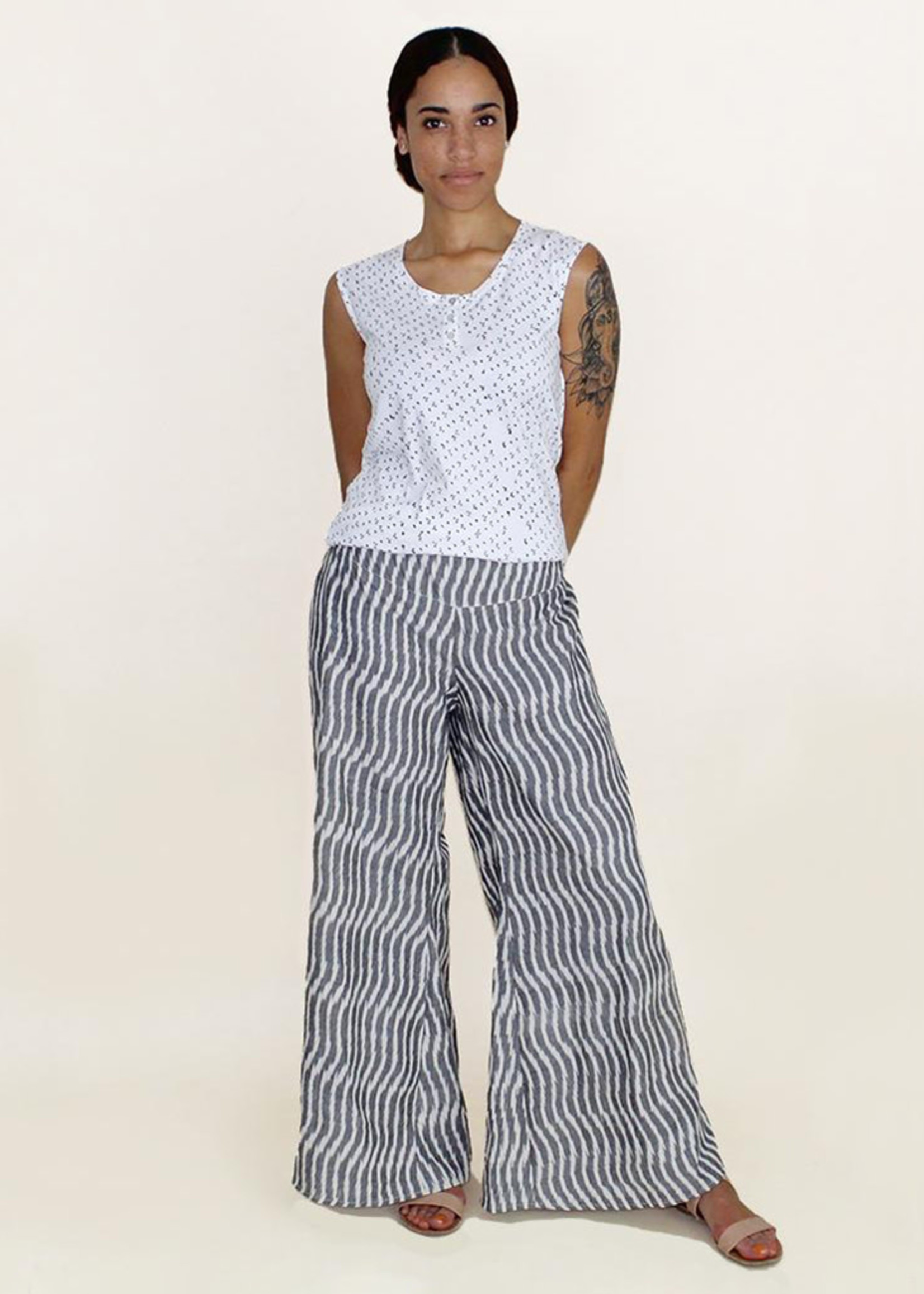 Passion Lilie Billowy Grey Pant