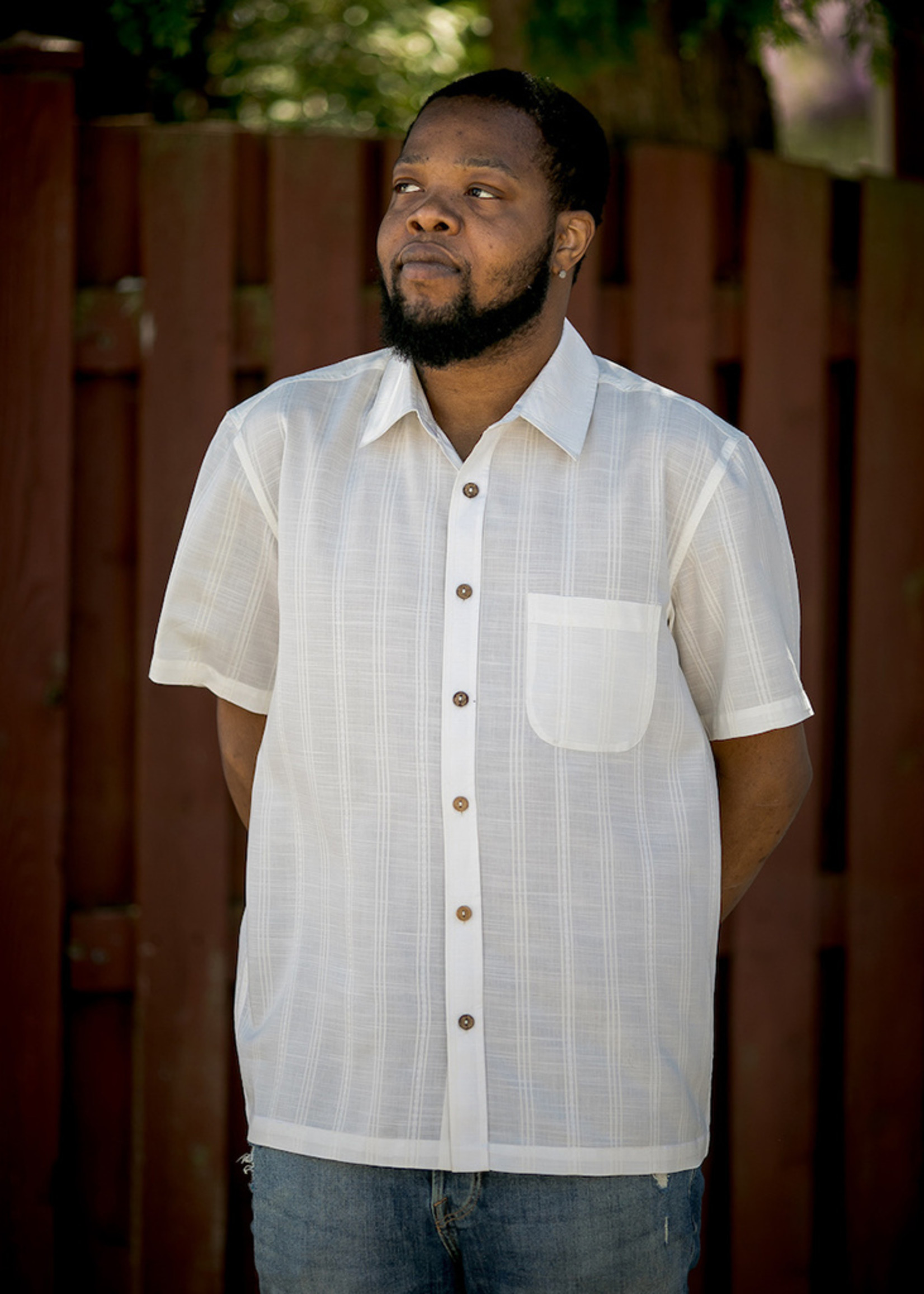 Creamy White Hemp Shirt from HumanKind 