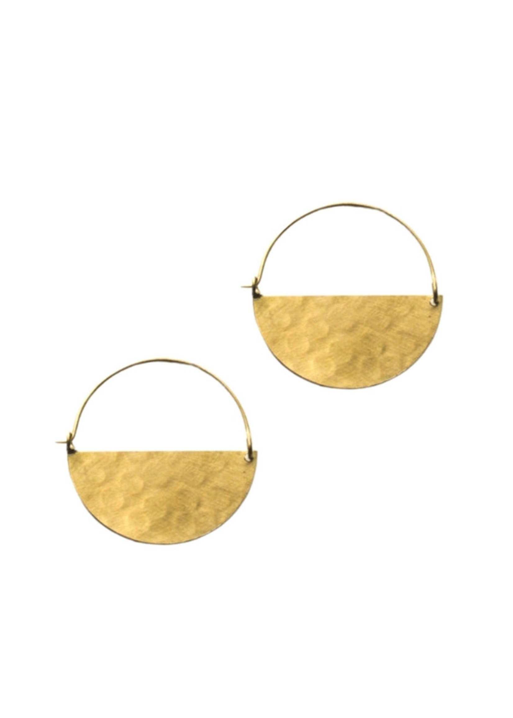 Rover & Kin Half Moon Gold Earrings