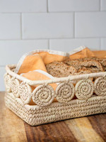Ten Thousand Villages Palm Medallion Bread Basket