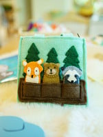 Global Goods Partners Felt Woodland Friends Puppet Bag