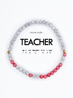 Ethic Goods Morse Code TEACHER Bracelet