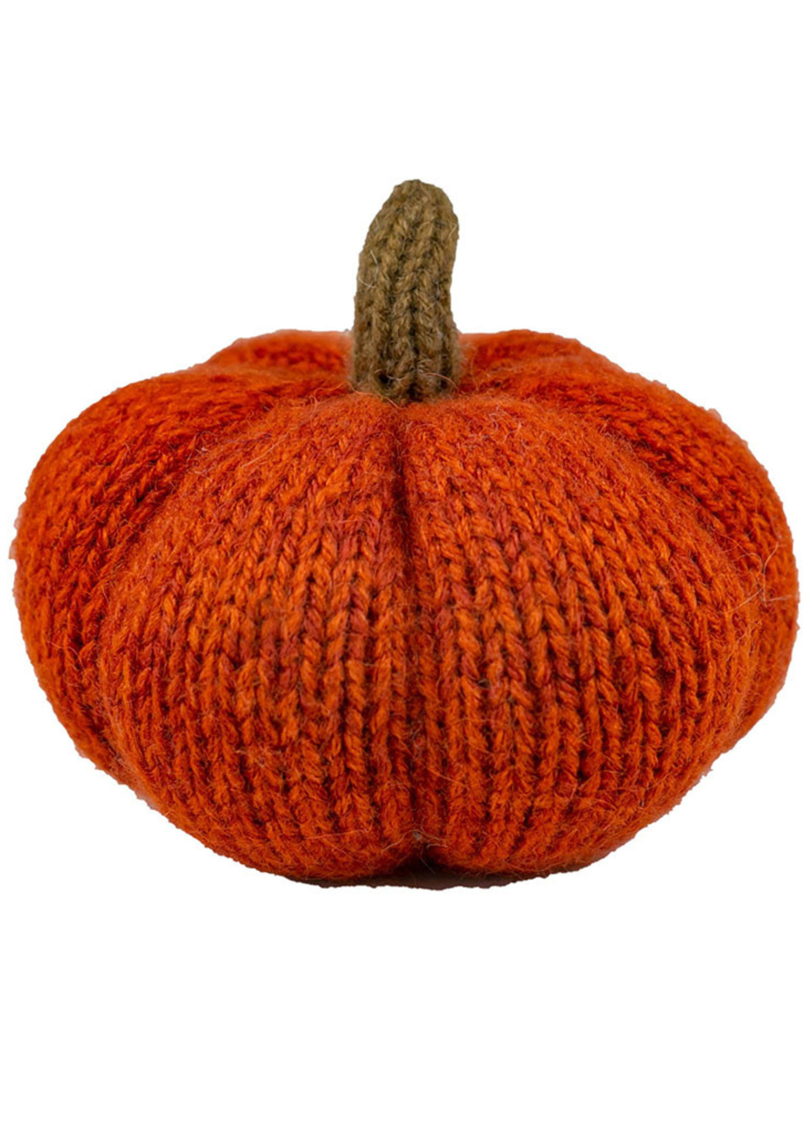 Andes Gifts Orange Knit Pumpkin