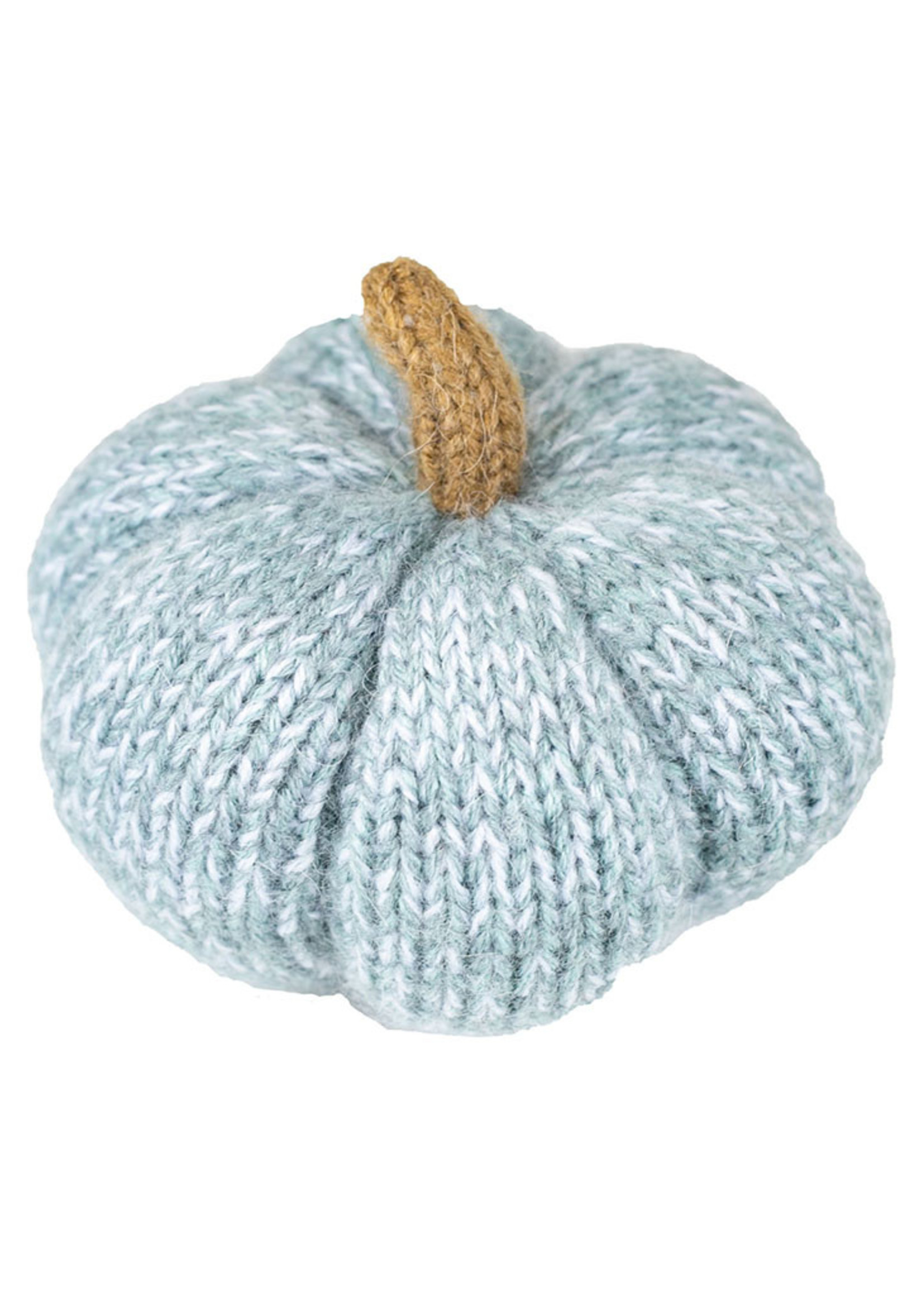 Andes Gifts Blue Knit Pumpkin