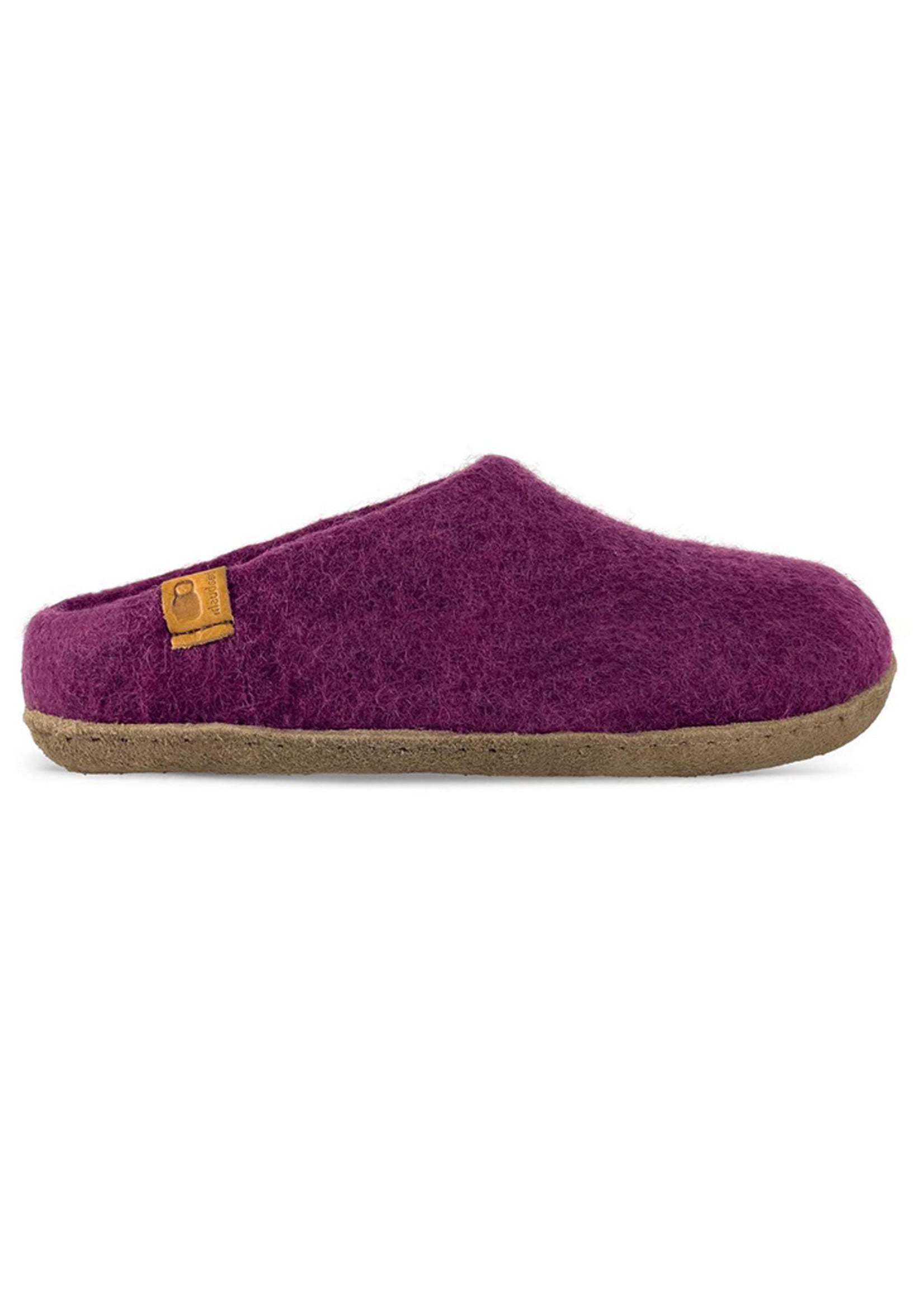 Baabushka FINAL SALE - Merlot Wool Slippers [Size 36]
