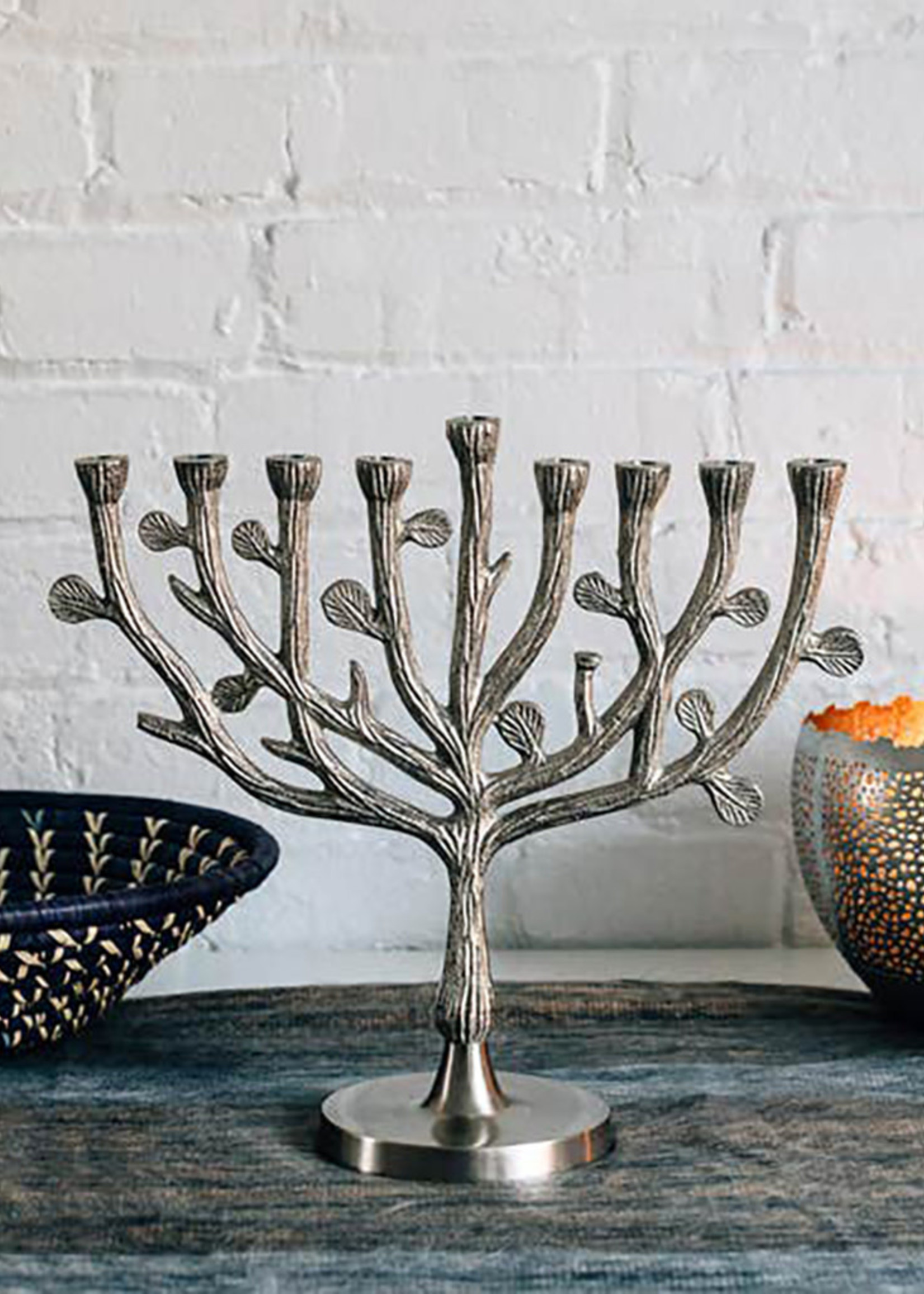 Ten Thousand Villages Tree of Life Menorah