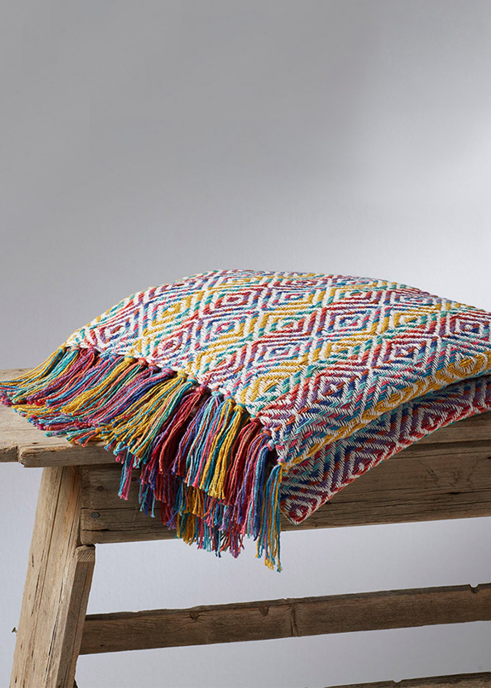 SERRV Yaatra Rainbow Rethread Throw