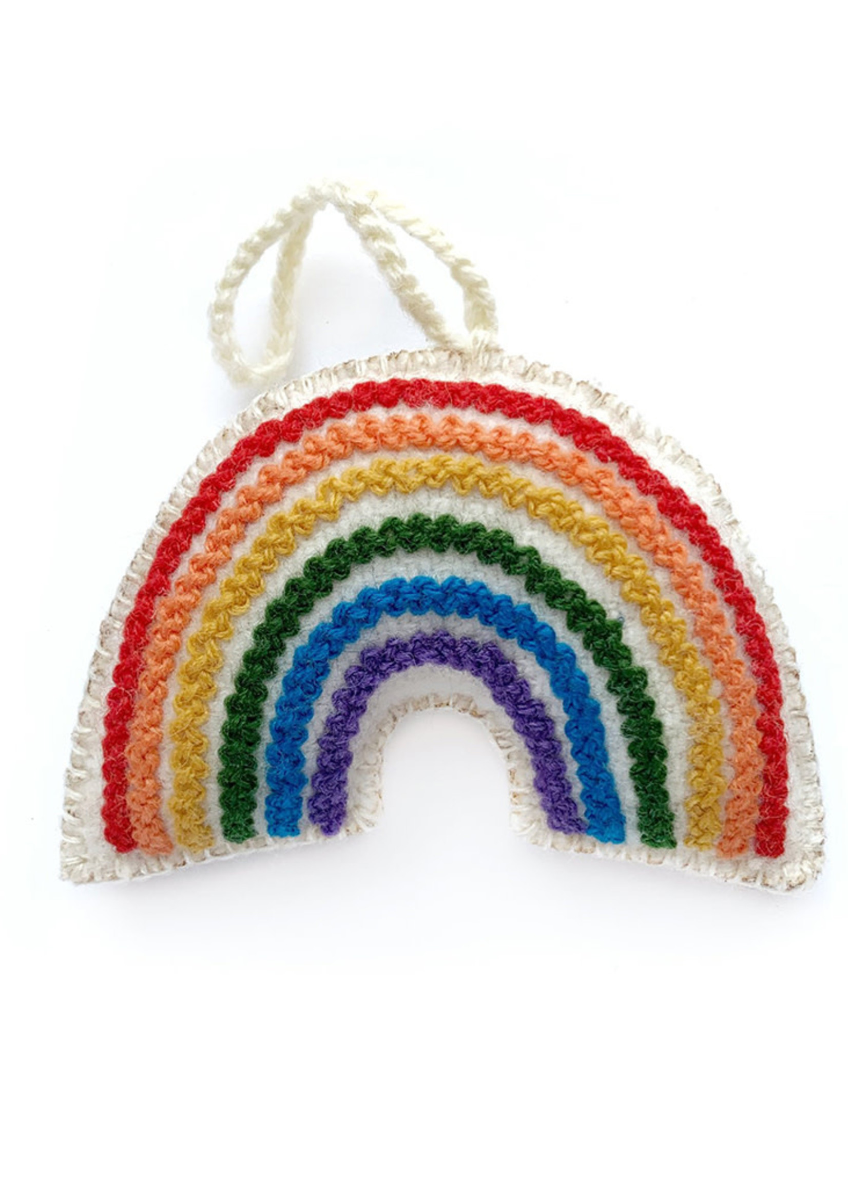 Wool Rainbow Ornament