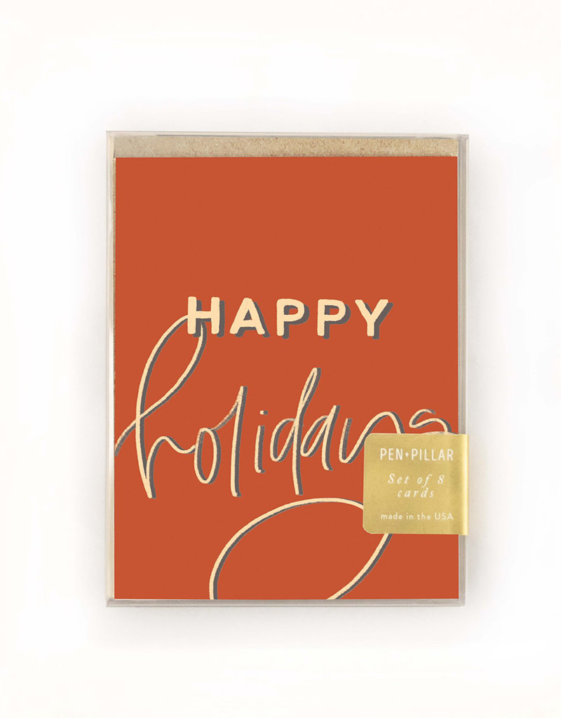 Vintage Happy Holidays Card Set From Humankind Fair Trade