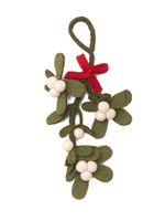 Global Goods Partners Felt Mistletoe Ornament
