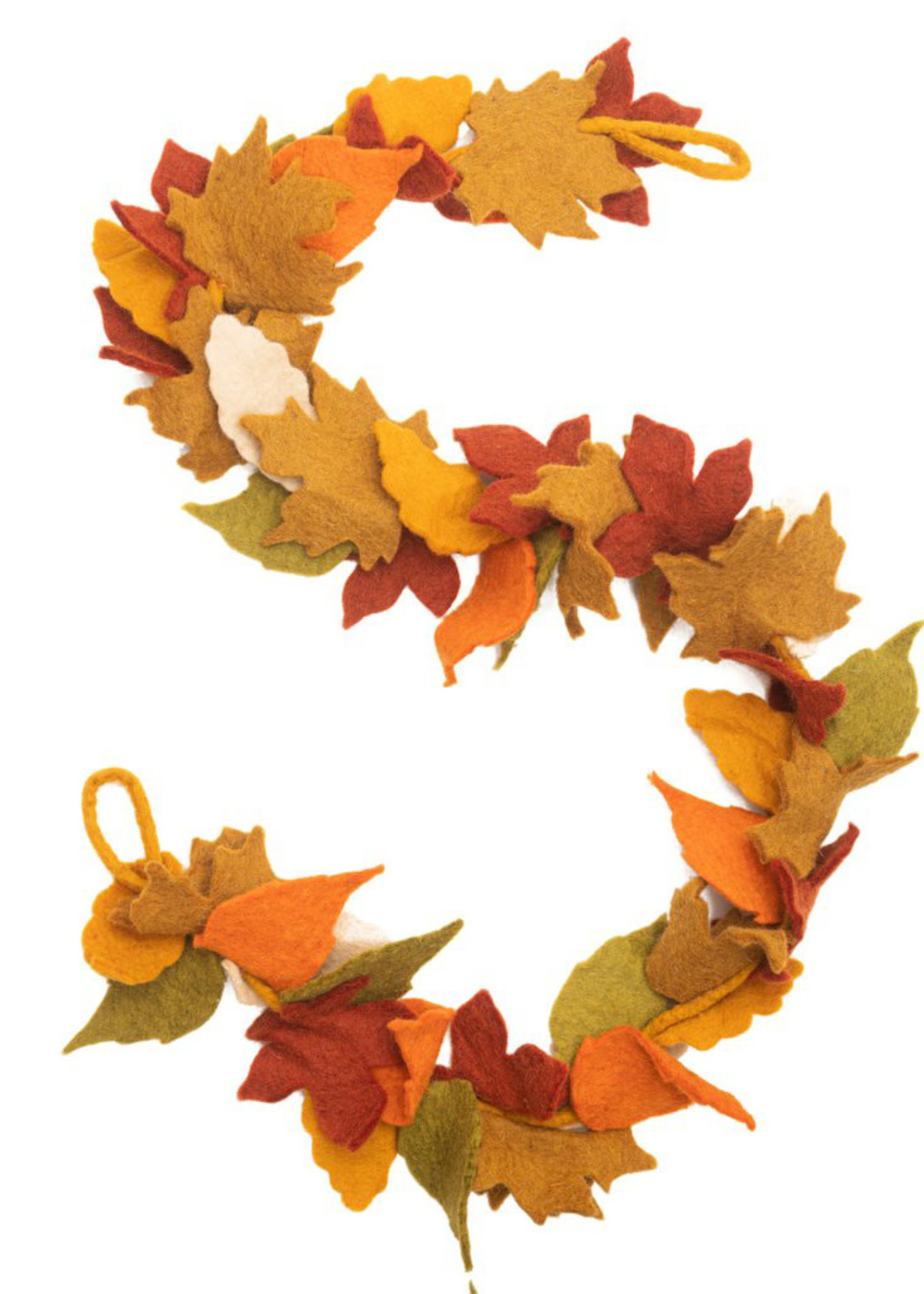 Global Goods Partners Felt Maple Leaf Garland