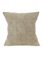 Swahili Modern Grey Segou Squares Pillow - FINAL SALE