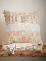 Natural Stripe Rethread Pillow