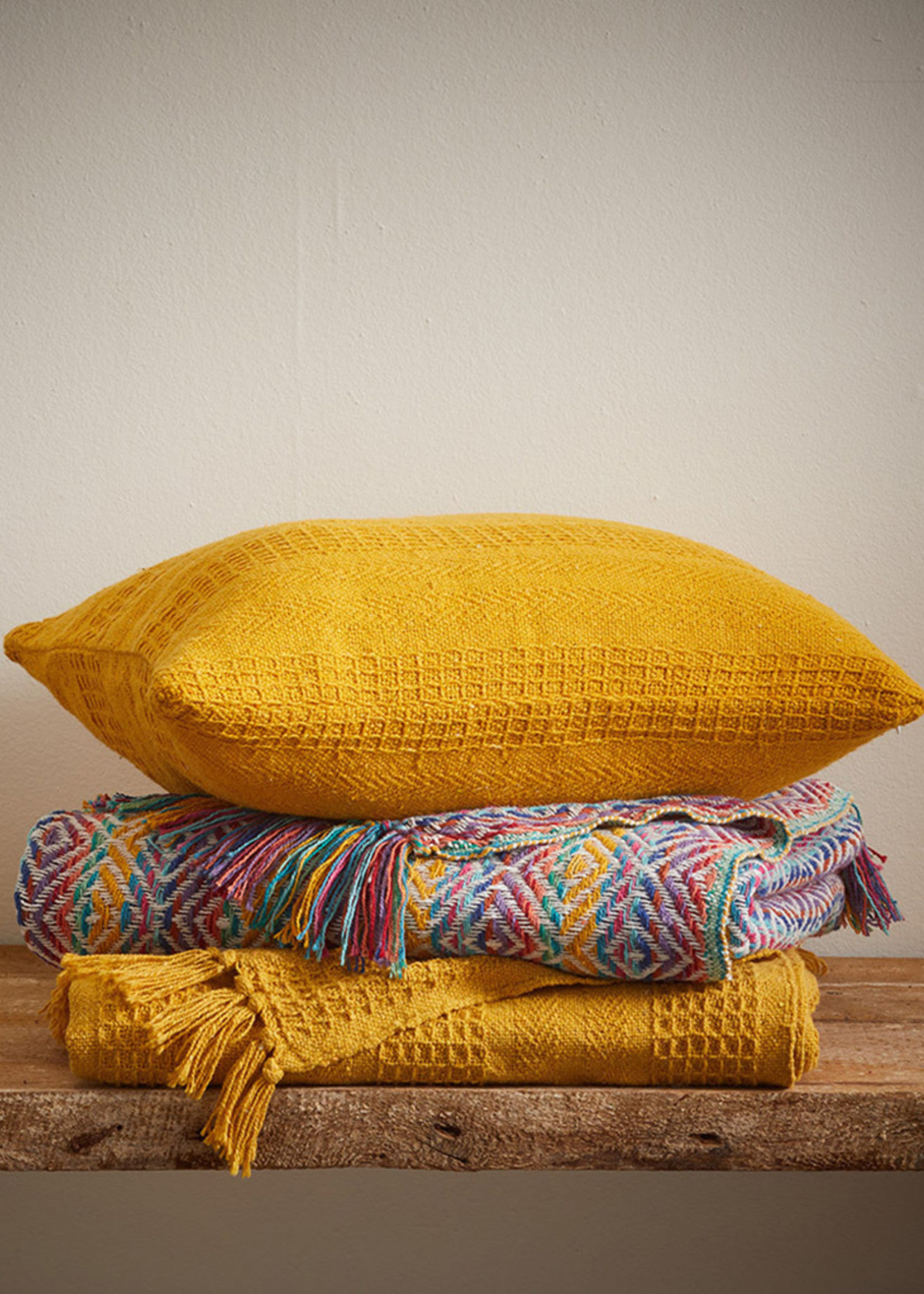 SERRV Mustard Rethread Pillow