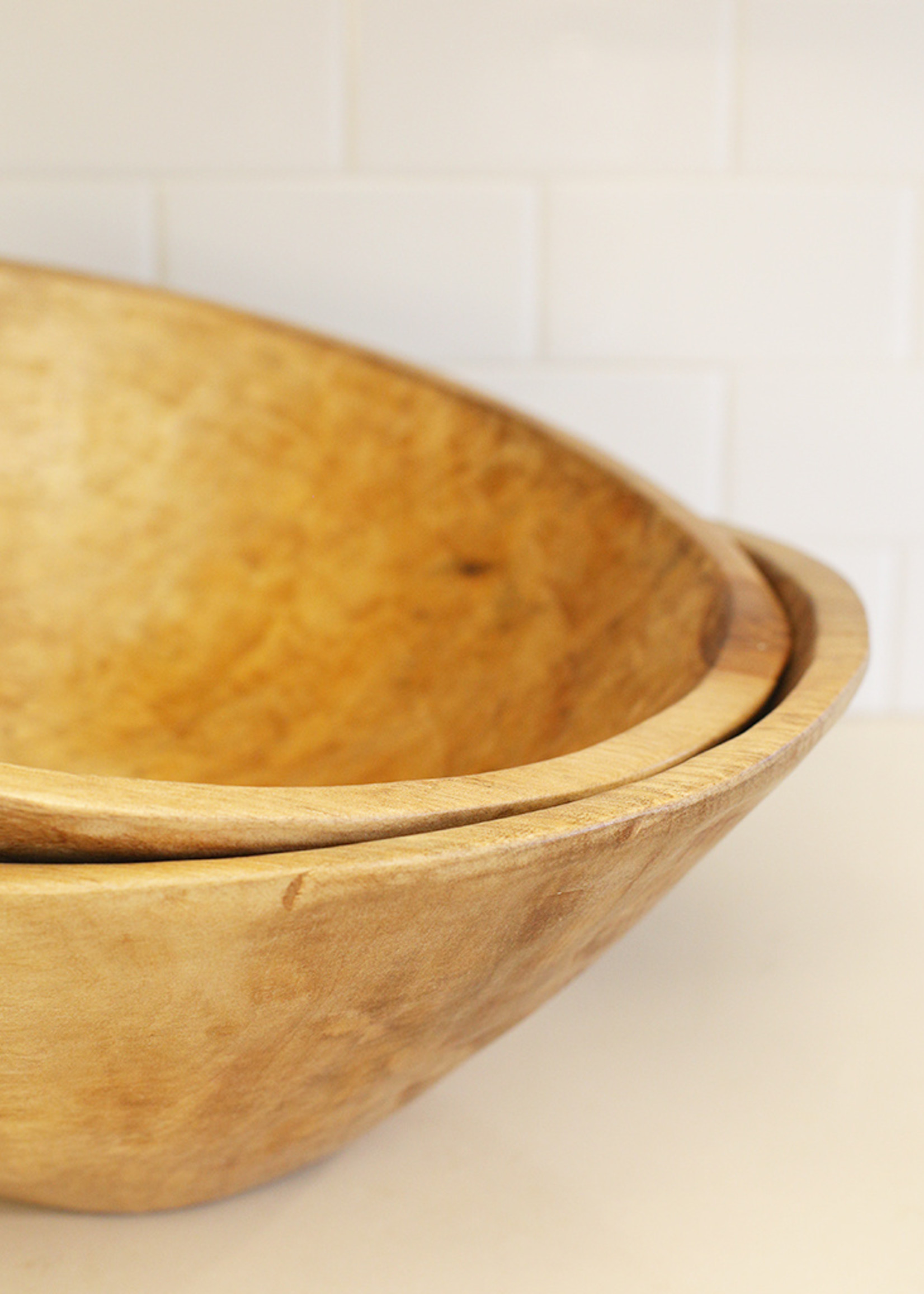 Sobremesa 17-Inch Higuerilla Wood Bowl