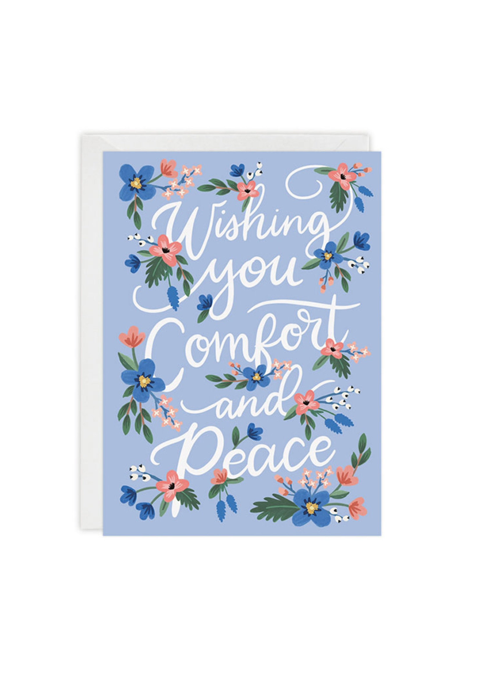 Sympathy card Blue Garden