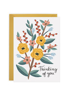 Thinking of You Flowers Card