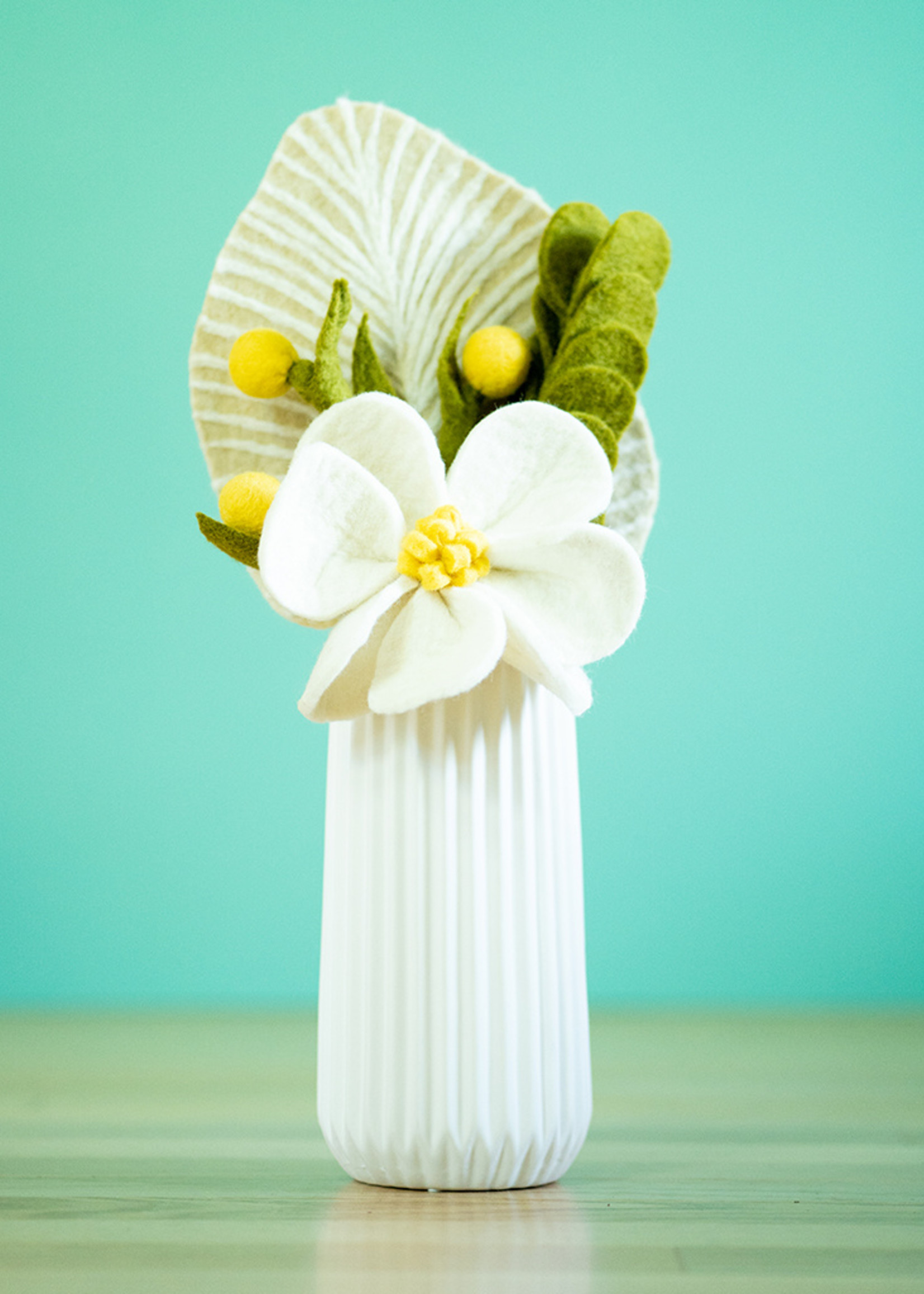 Global Goods Partners Felt Billy Buttons Flower