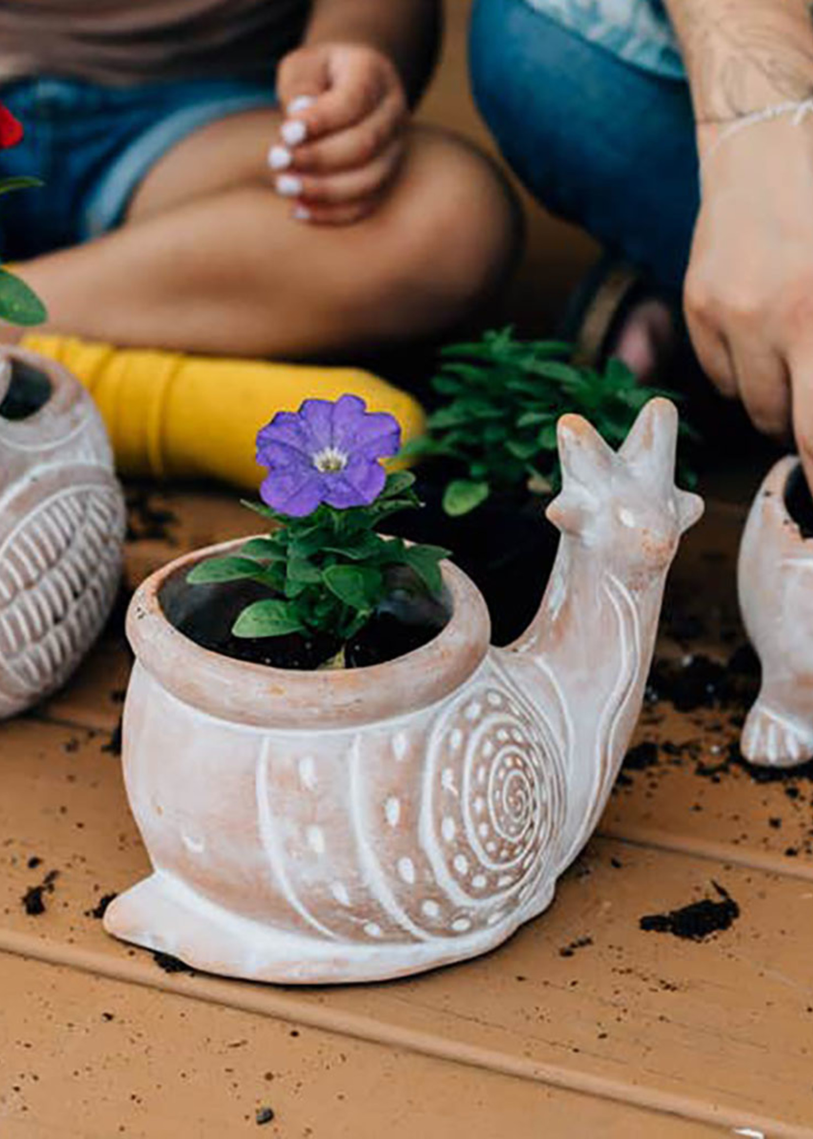 Ten Thousand Villages Snail Planter