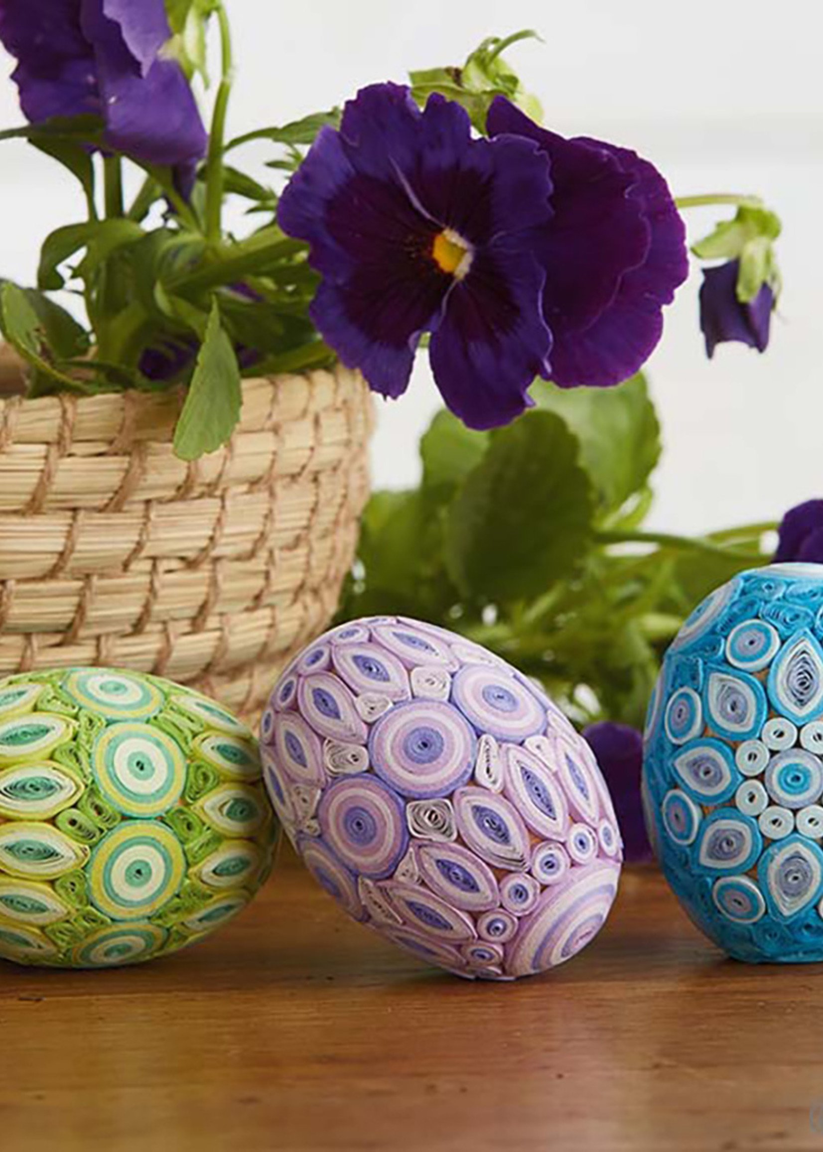 SERRV Quilled Pastel Easter Egg Set