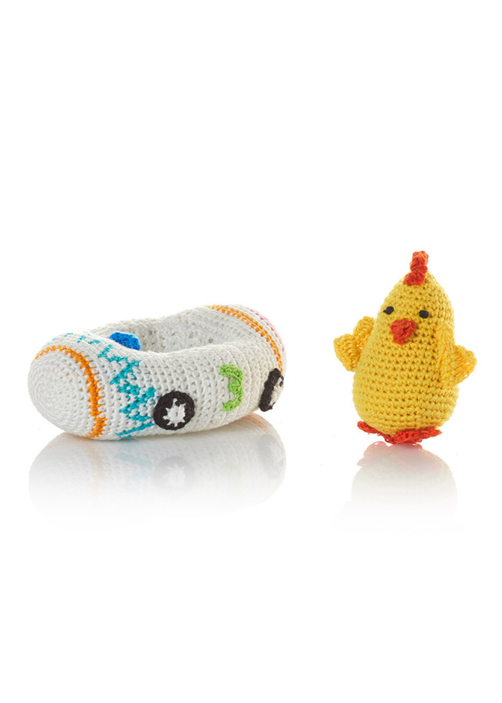 Crocheted Racer Chicken