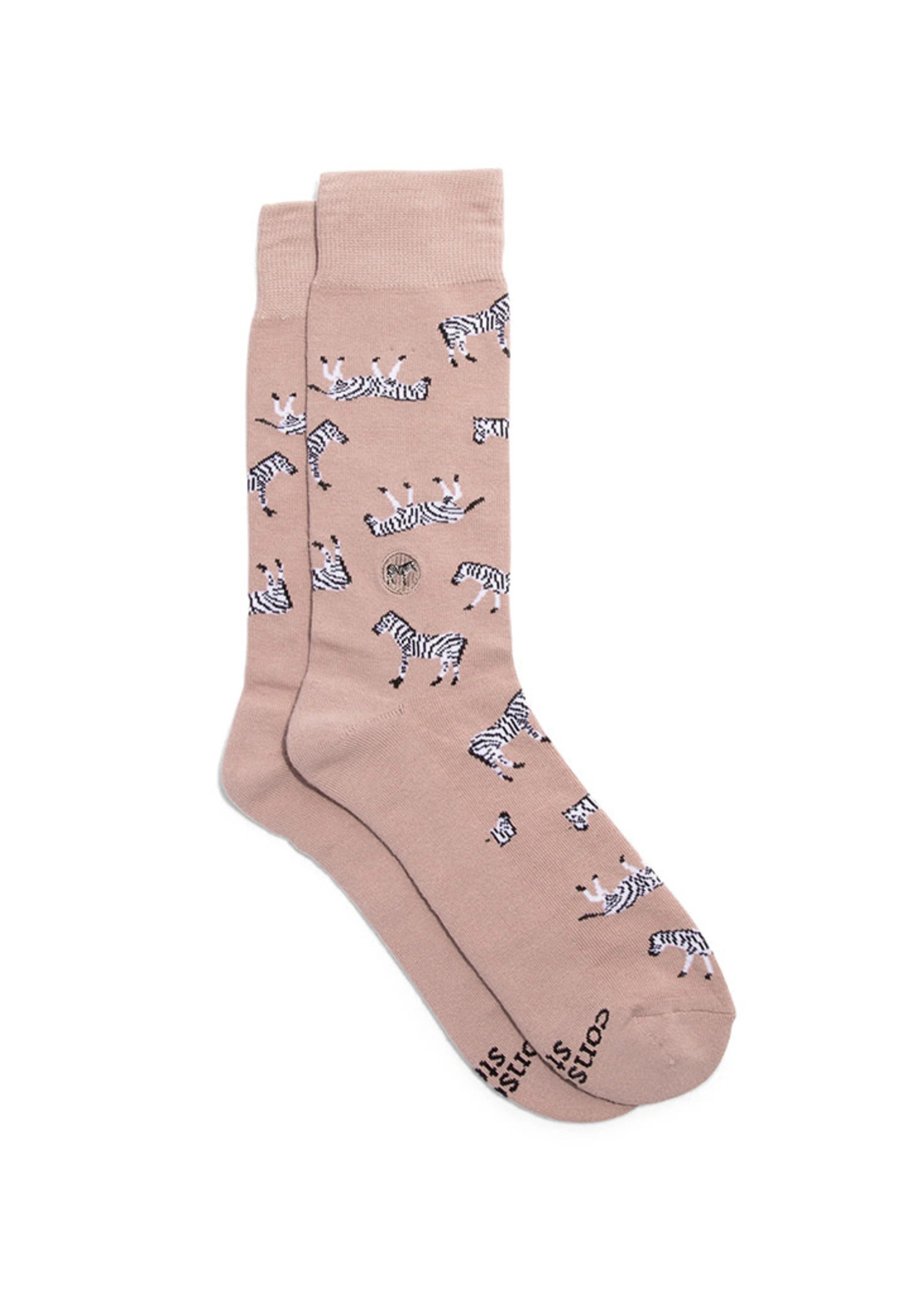 Conscious Step Women's Socks That Protect Zebras