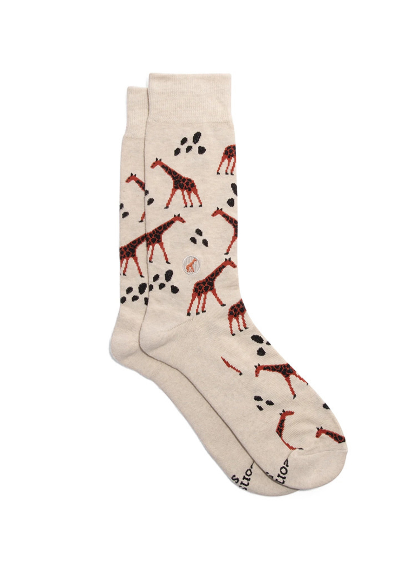 Conscious Step Men's Socks That Protect Giraffes