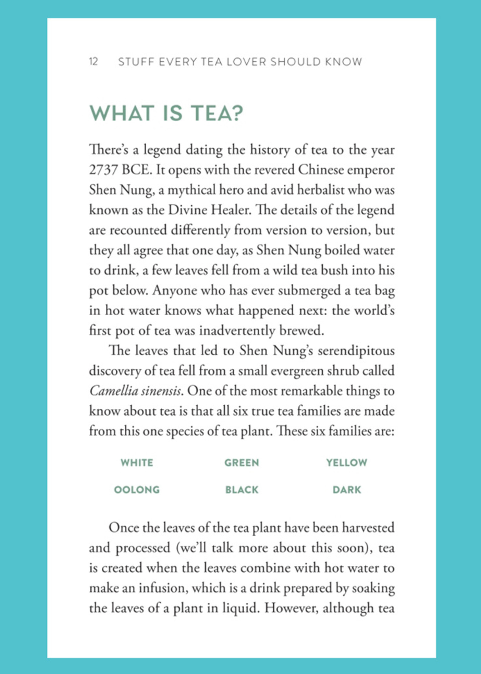 Stuff Every Tea Lover Should Know Book