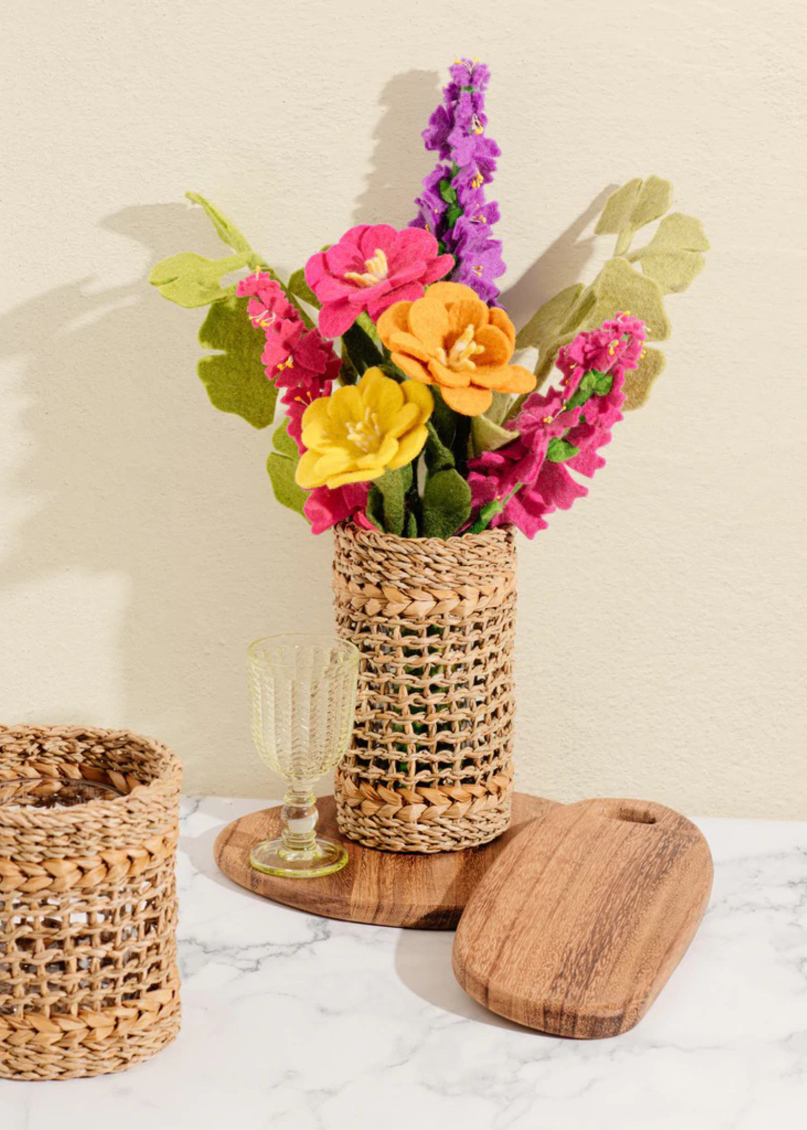 Global Goods Partners Desert Palm Felt Flower Bouquet